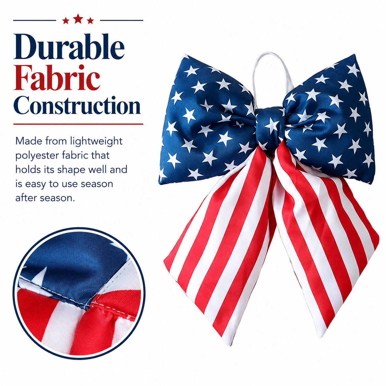 American Independence Day Swallowtail Bow Decorative