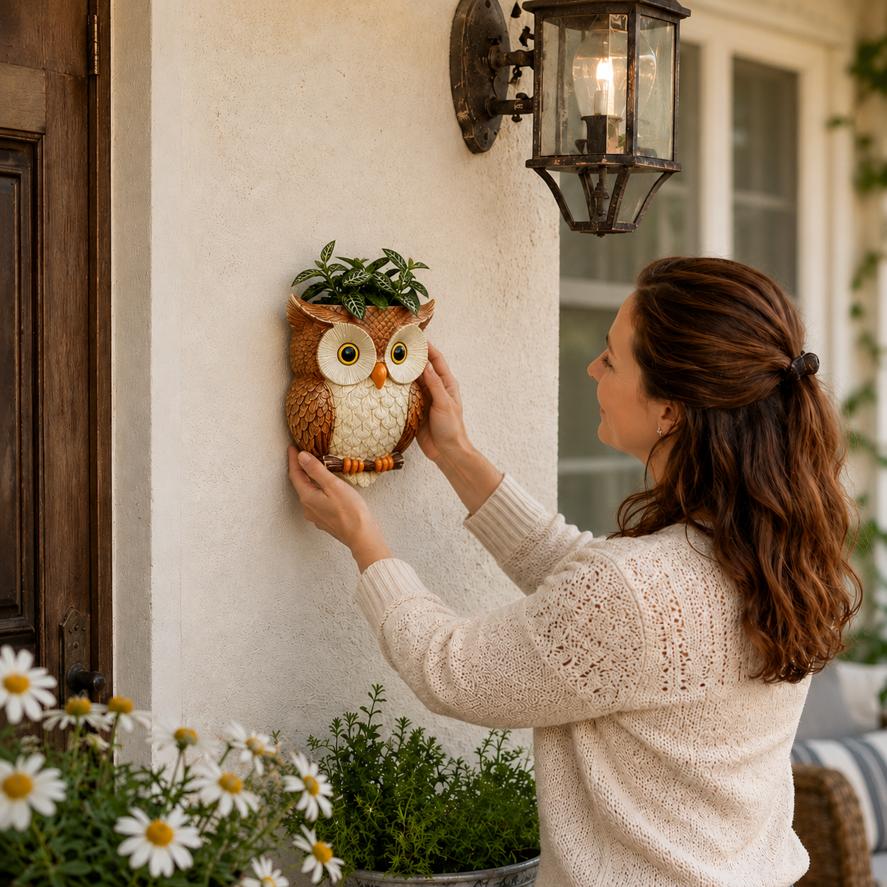 Owl Wall-Mounted Planter