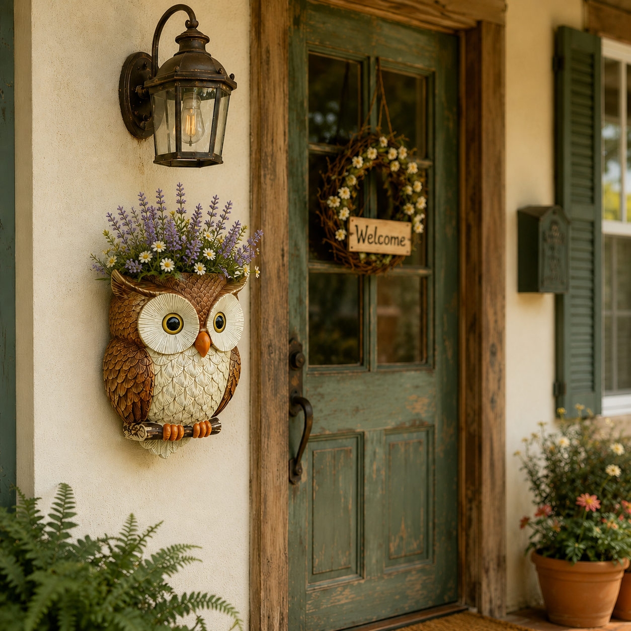 Owl Wall-Mounted Planter