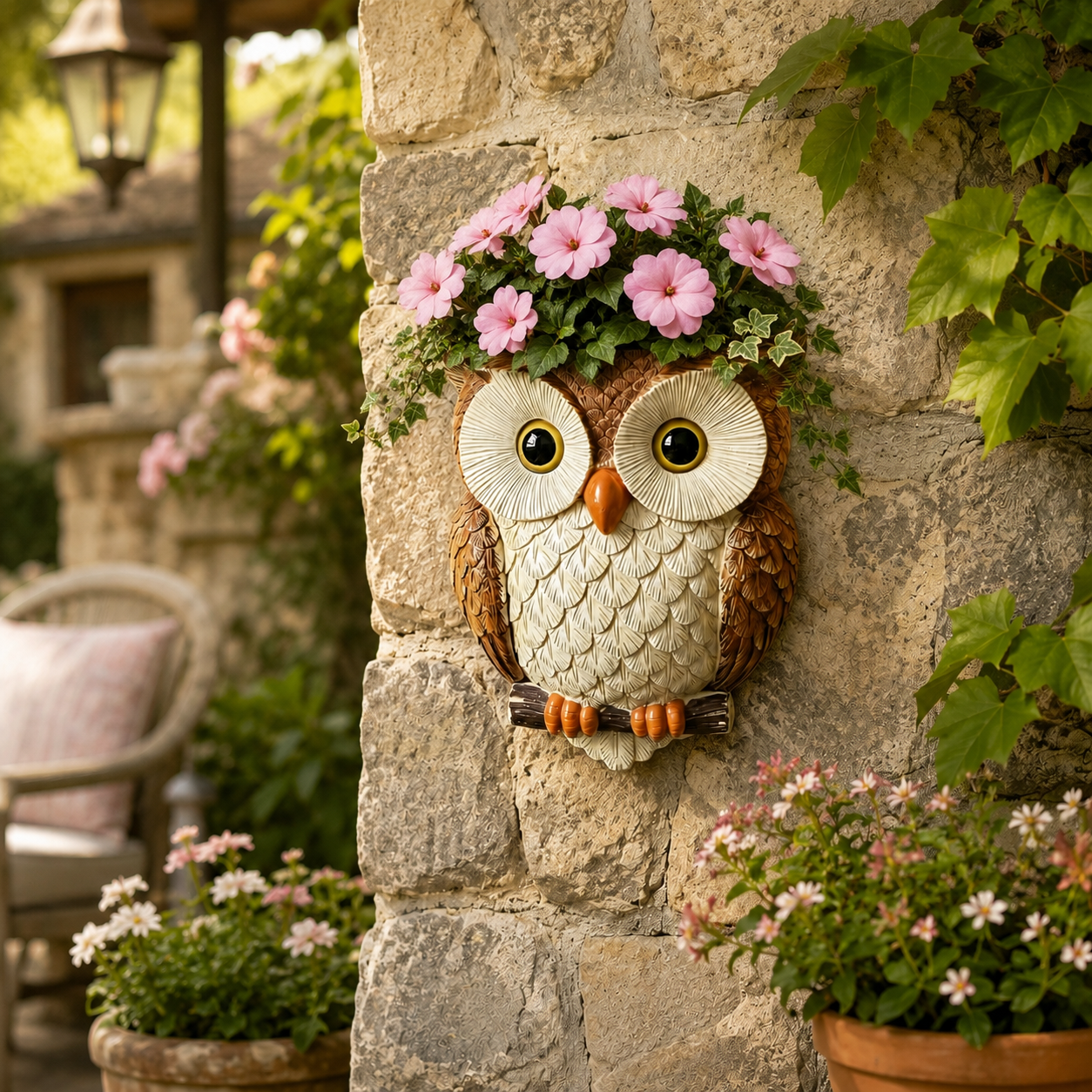 Owl Wall-Mounted Planter