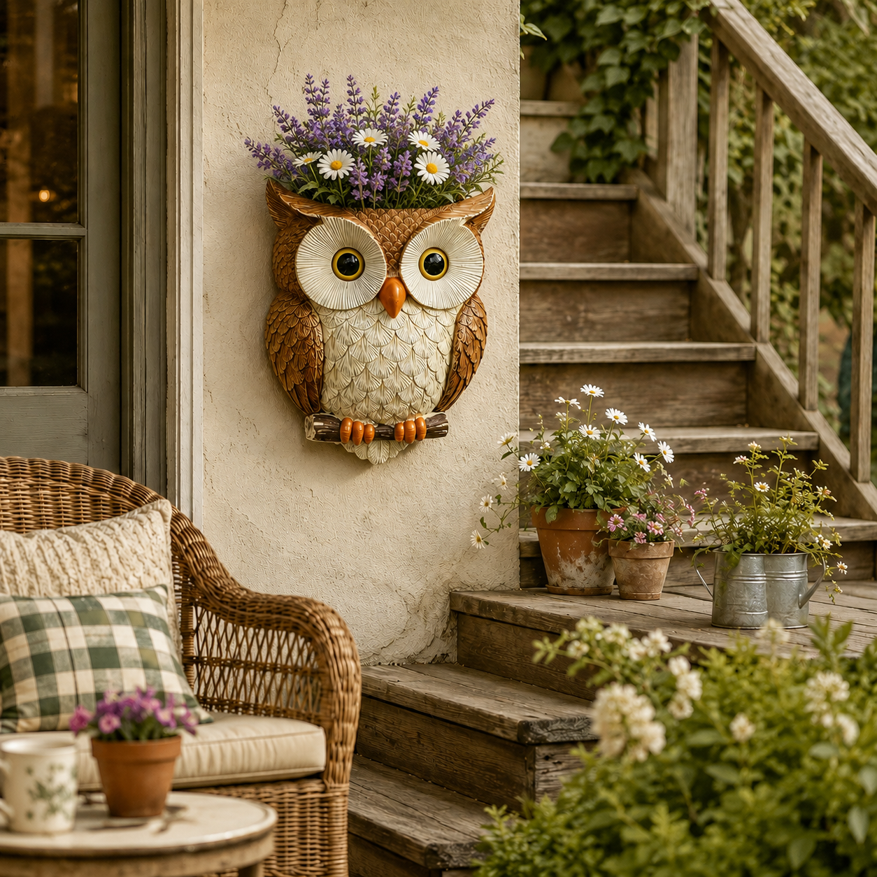 Owl Wall-Mounted Planter