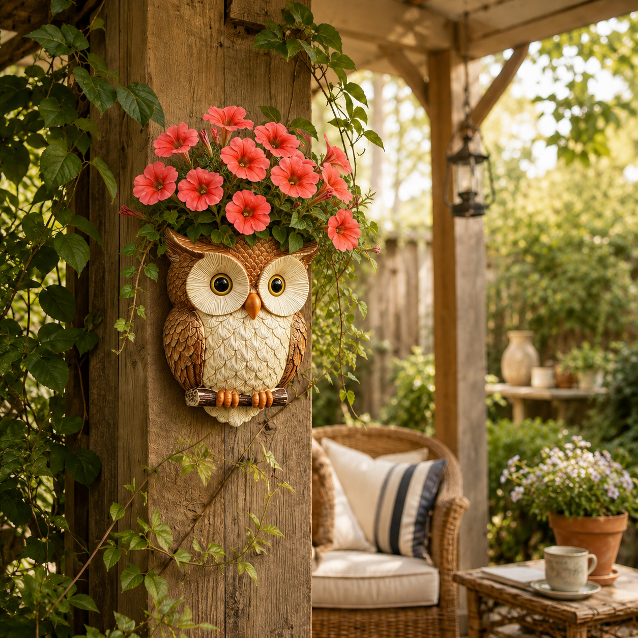 Owl Wall-Mounted Planter