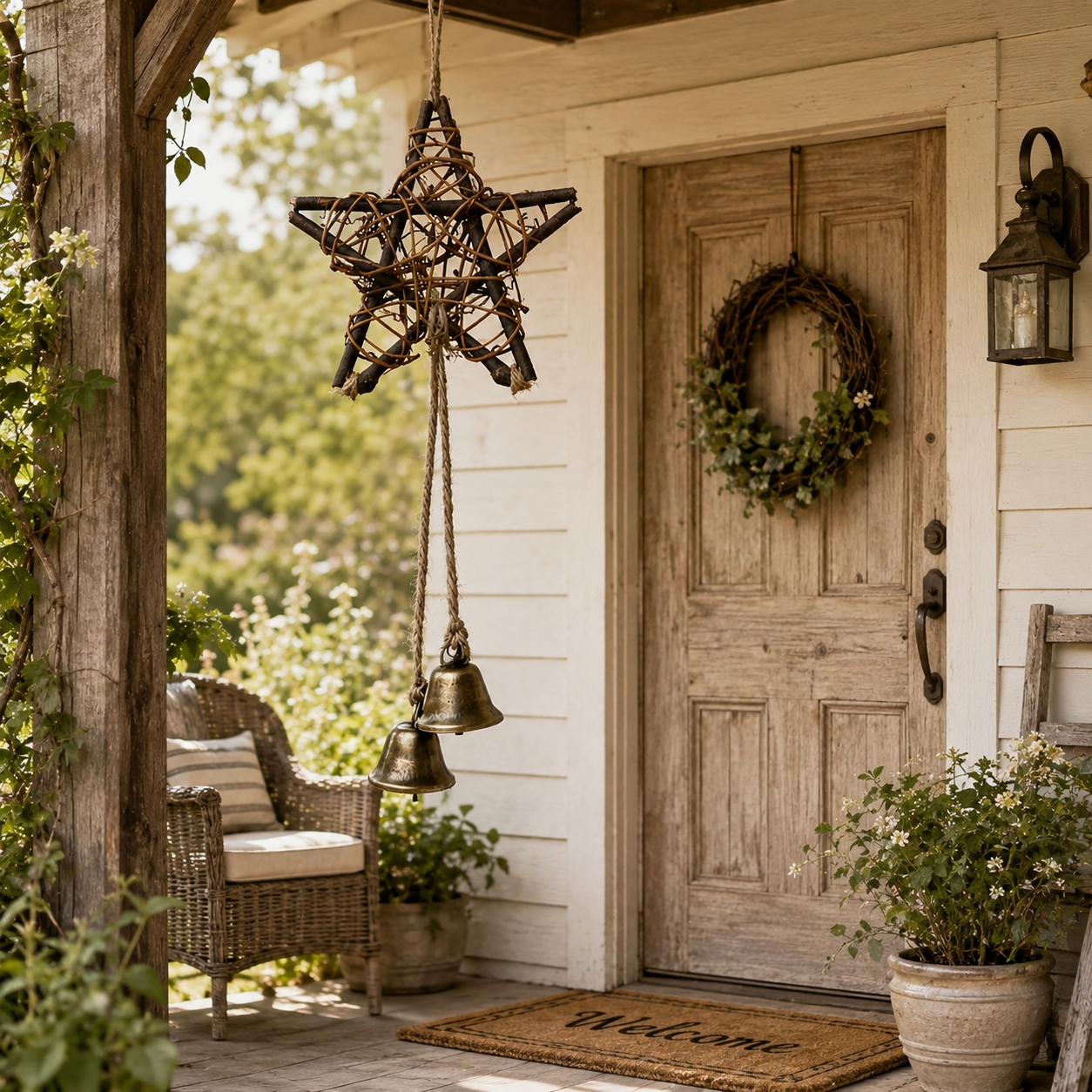 Woven Star Wind Chime