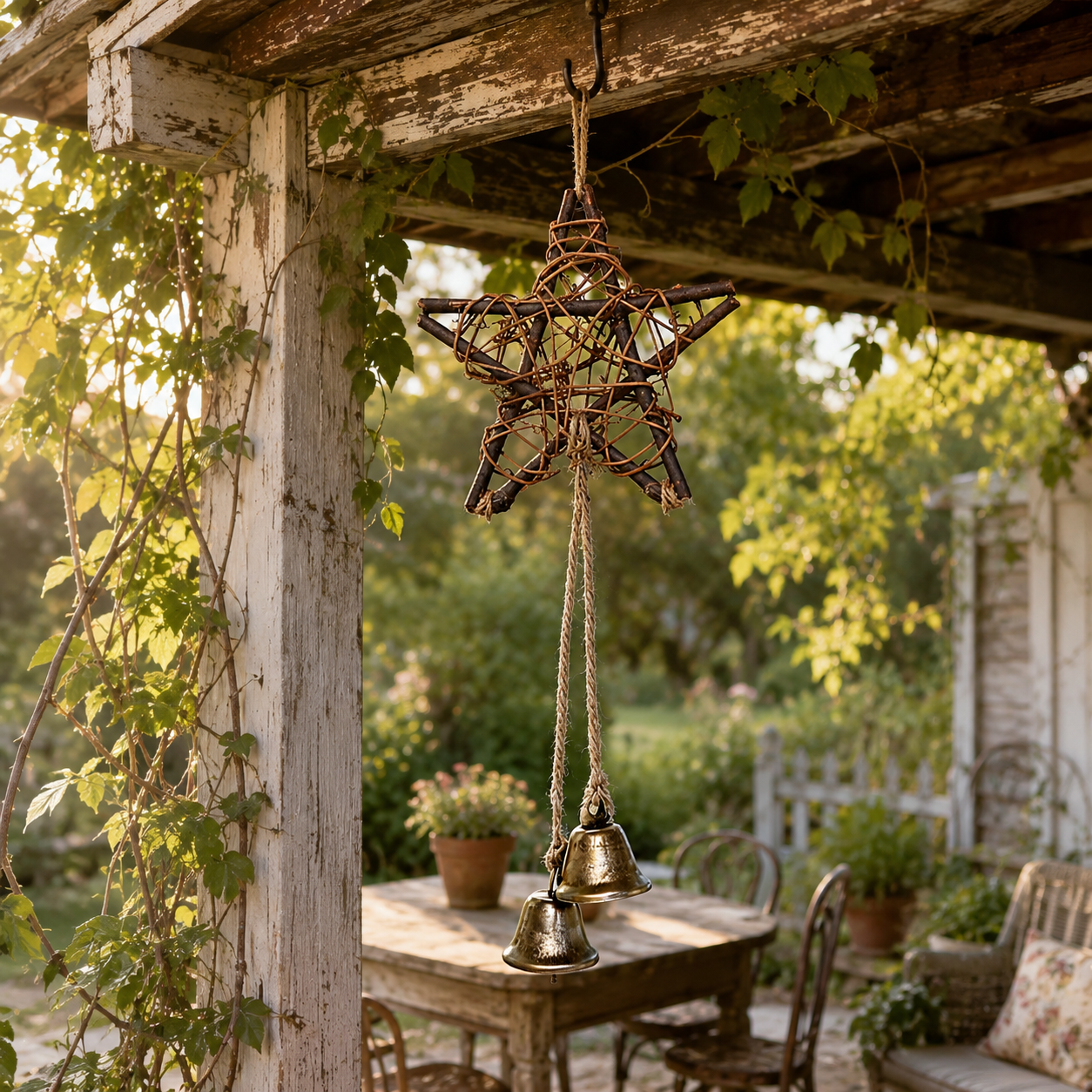 Woven Star Wind Chime