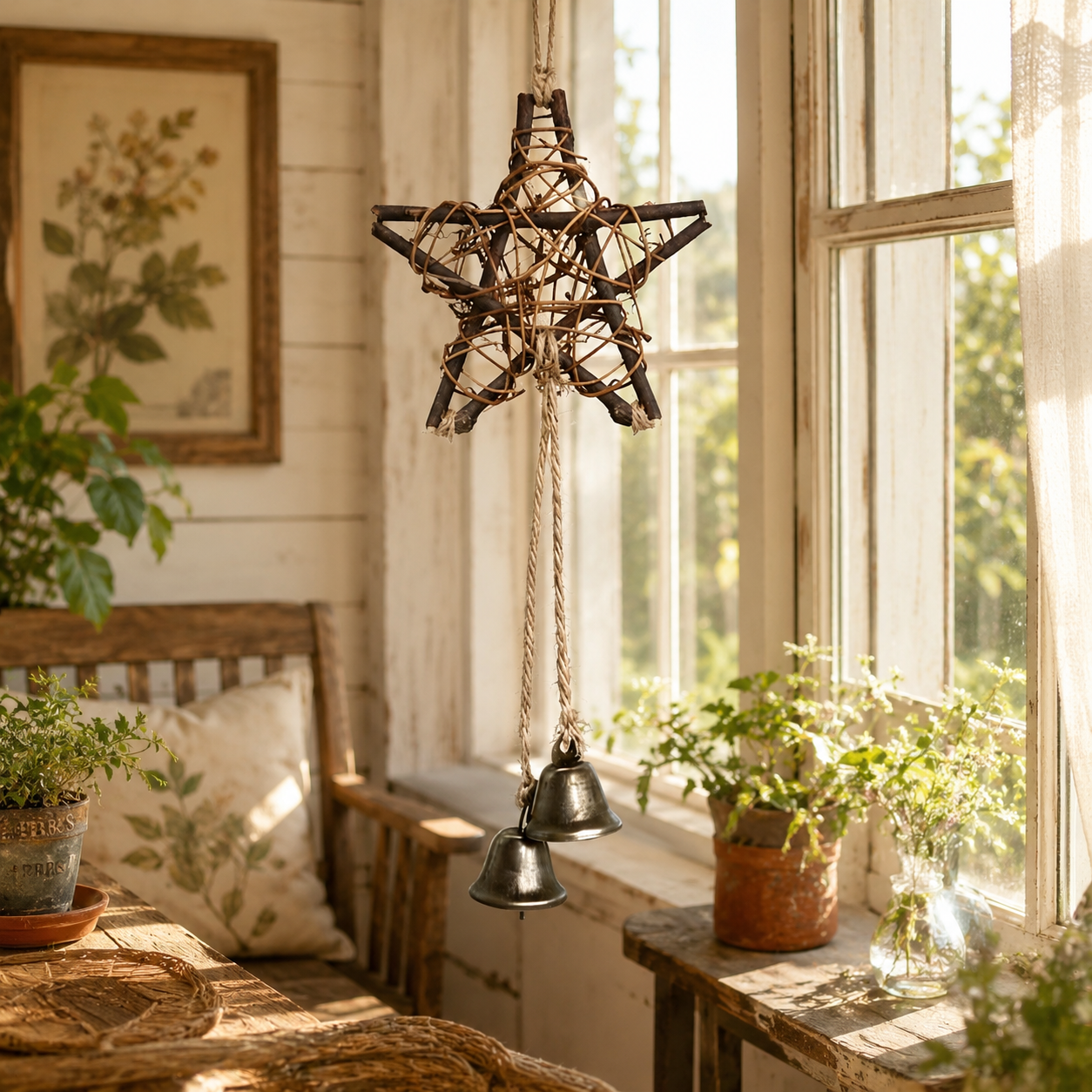 Woven Star Wind Chime
