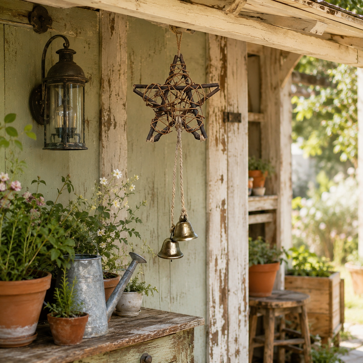 Woven Star Wind Chime