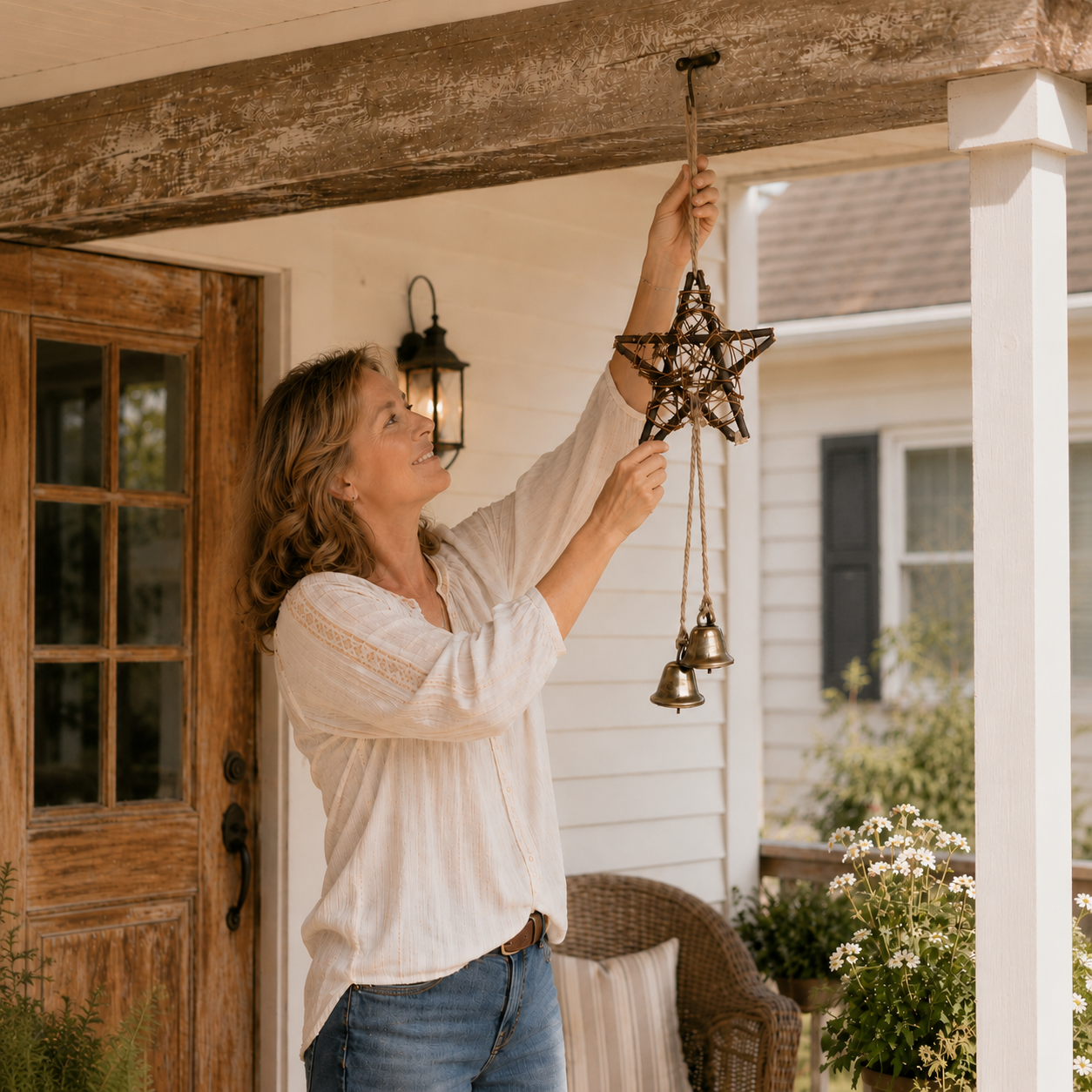 Woven Star Wind Chime