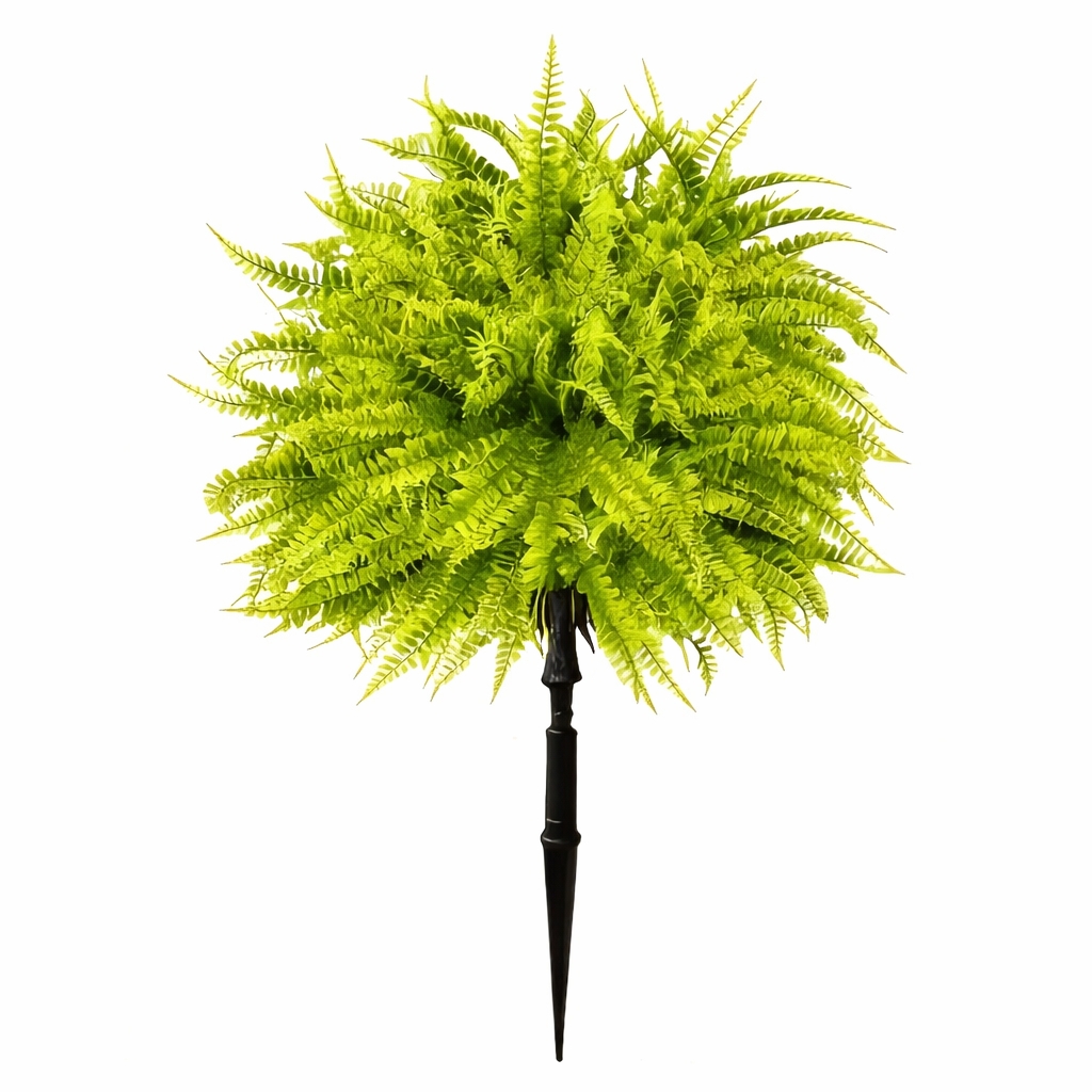 Artificial Fern Garden Stake for Outdoor Landscaping