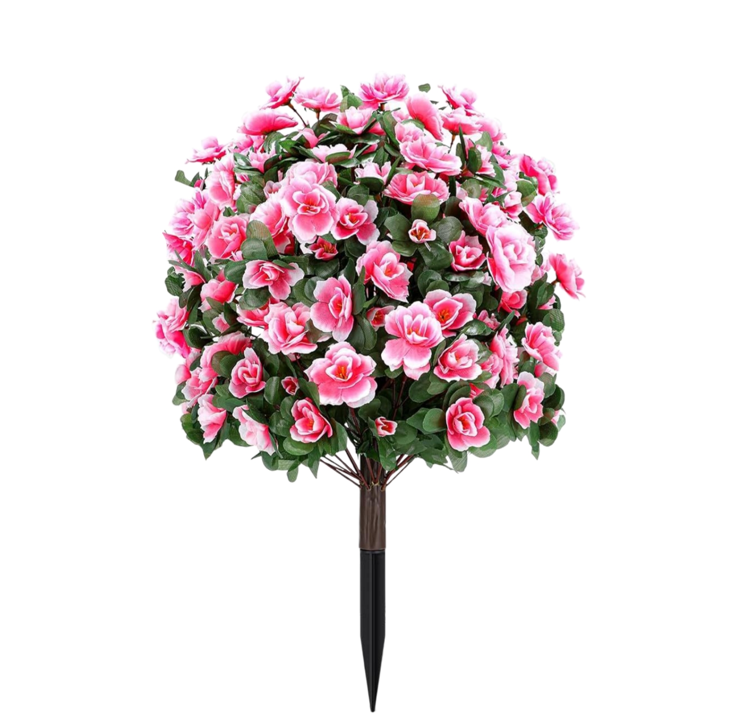 Pink Artificial Azalea Flower Ball with Ground Stake