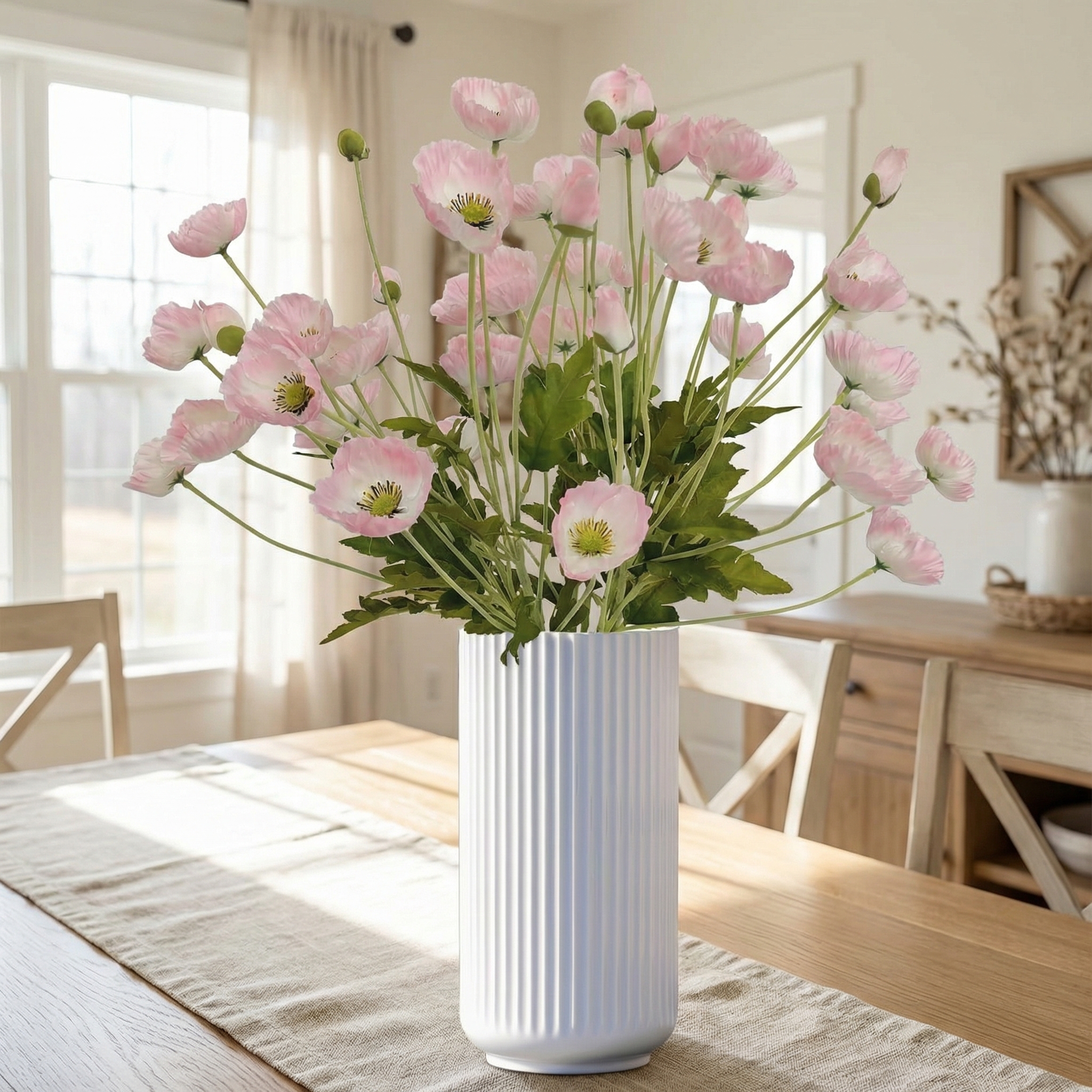 Lifelike Poppy Floral Arrangement