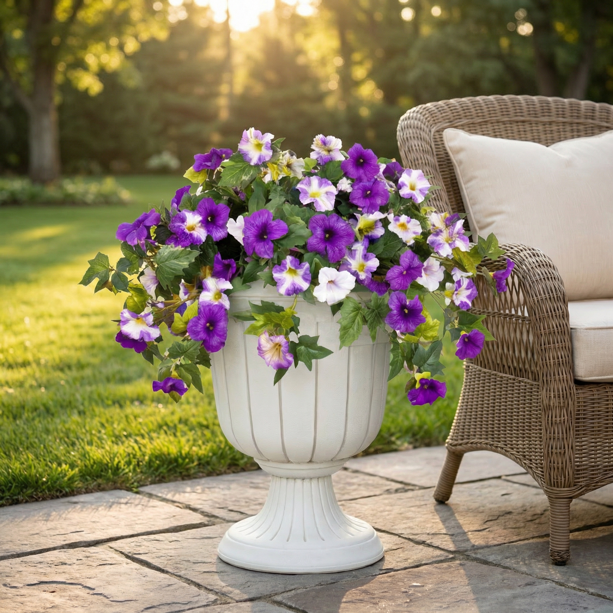 Spring Bloom Artificial Petunia Arrangement