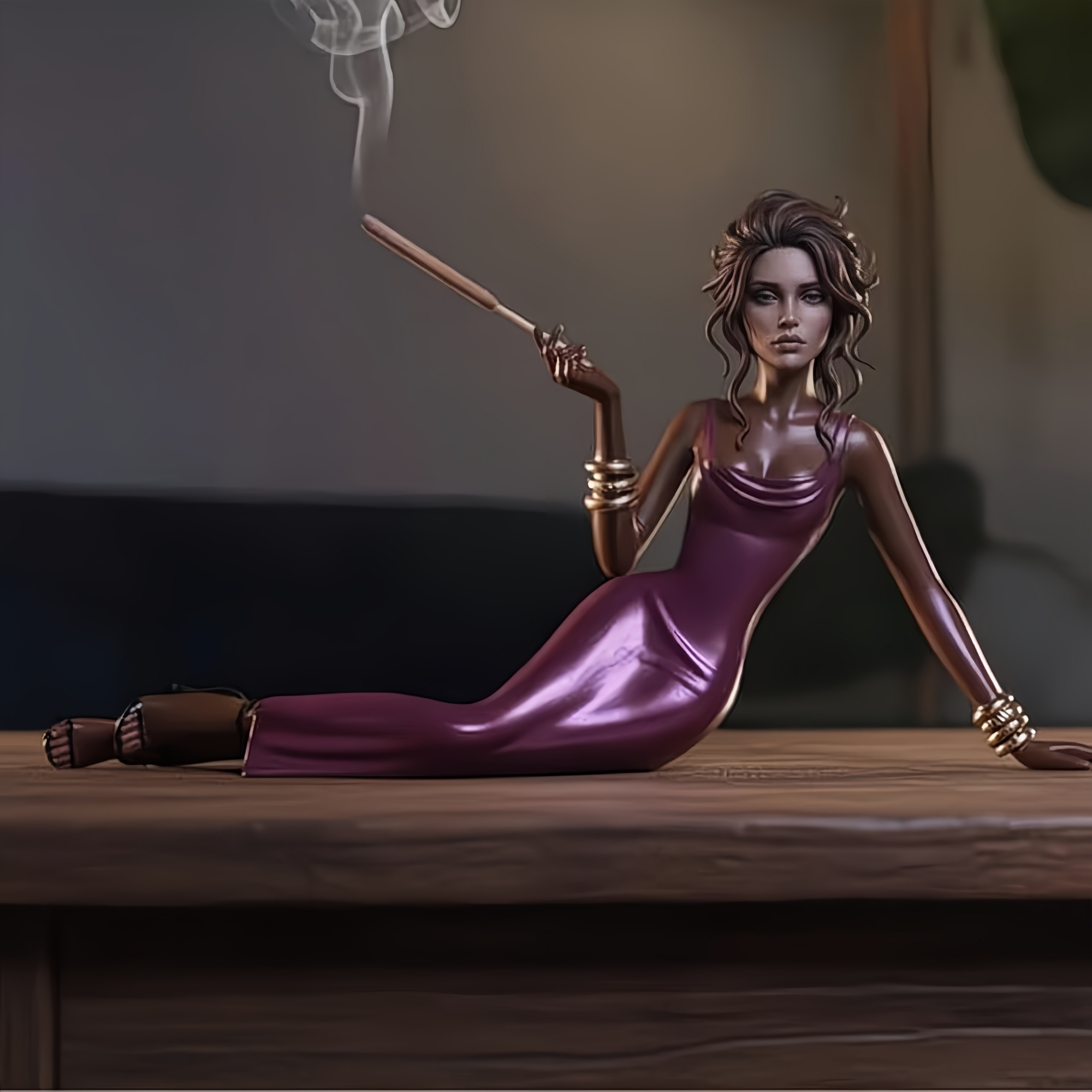 Handcrafted Ceramic Aroma Statue – Where Sculpture Meets Serenity