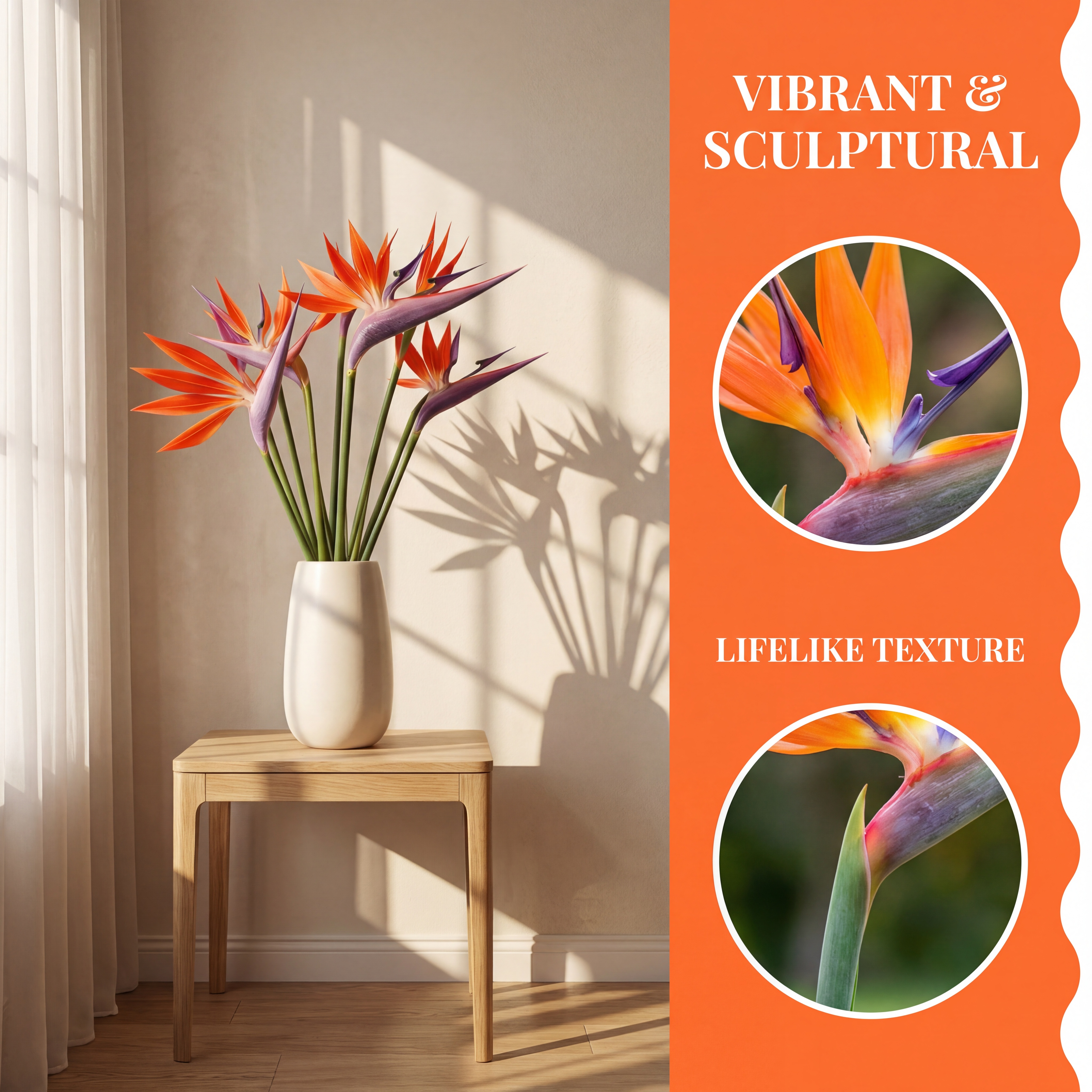 Bird of Paradise Artificial Floral Arrangement