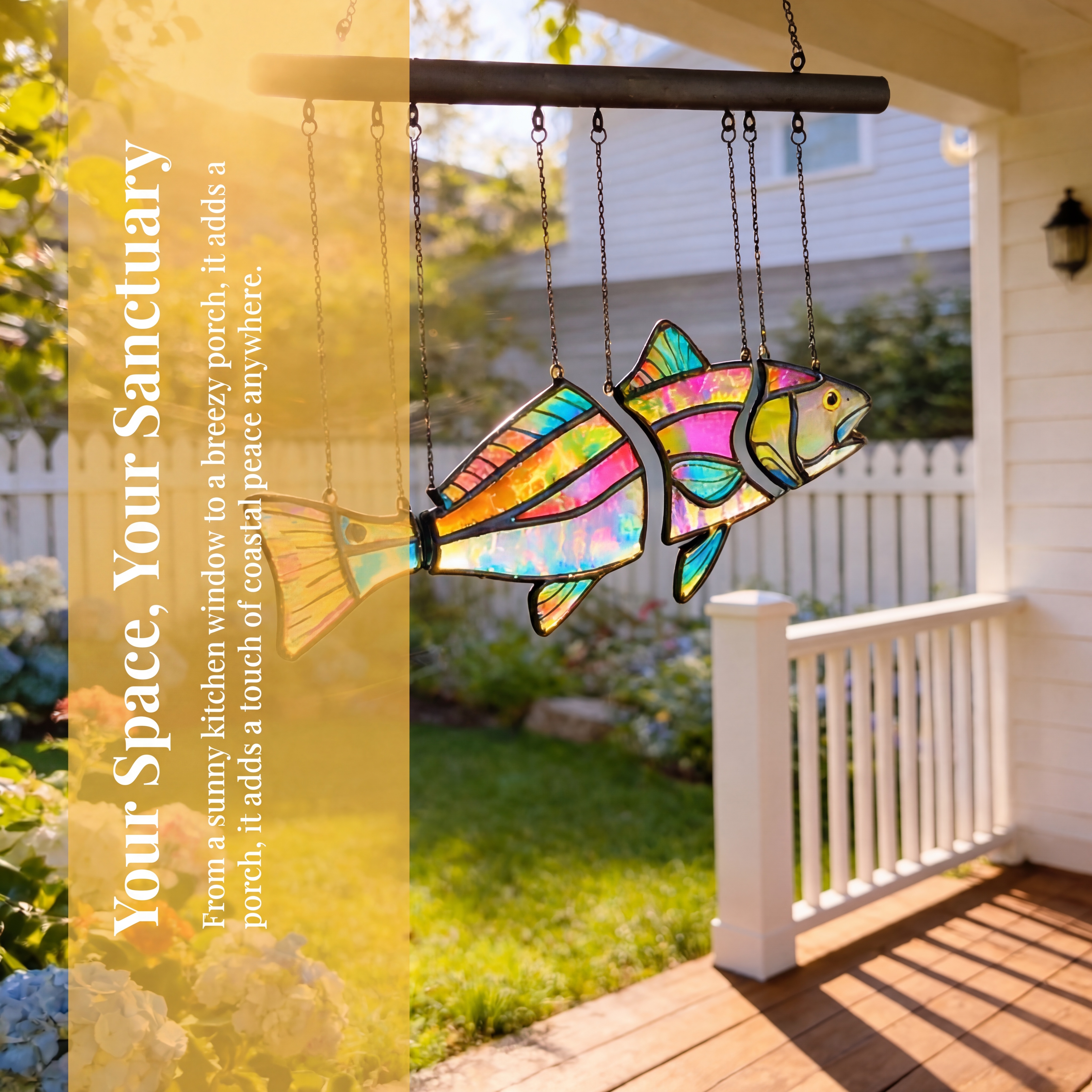 Handcrafted Coastal Fish Acrylic Suncatcher