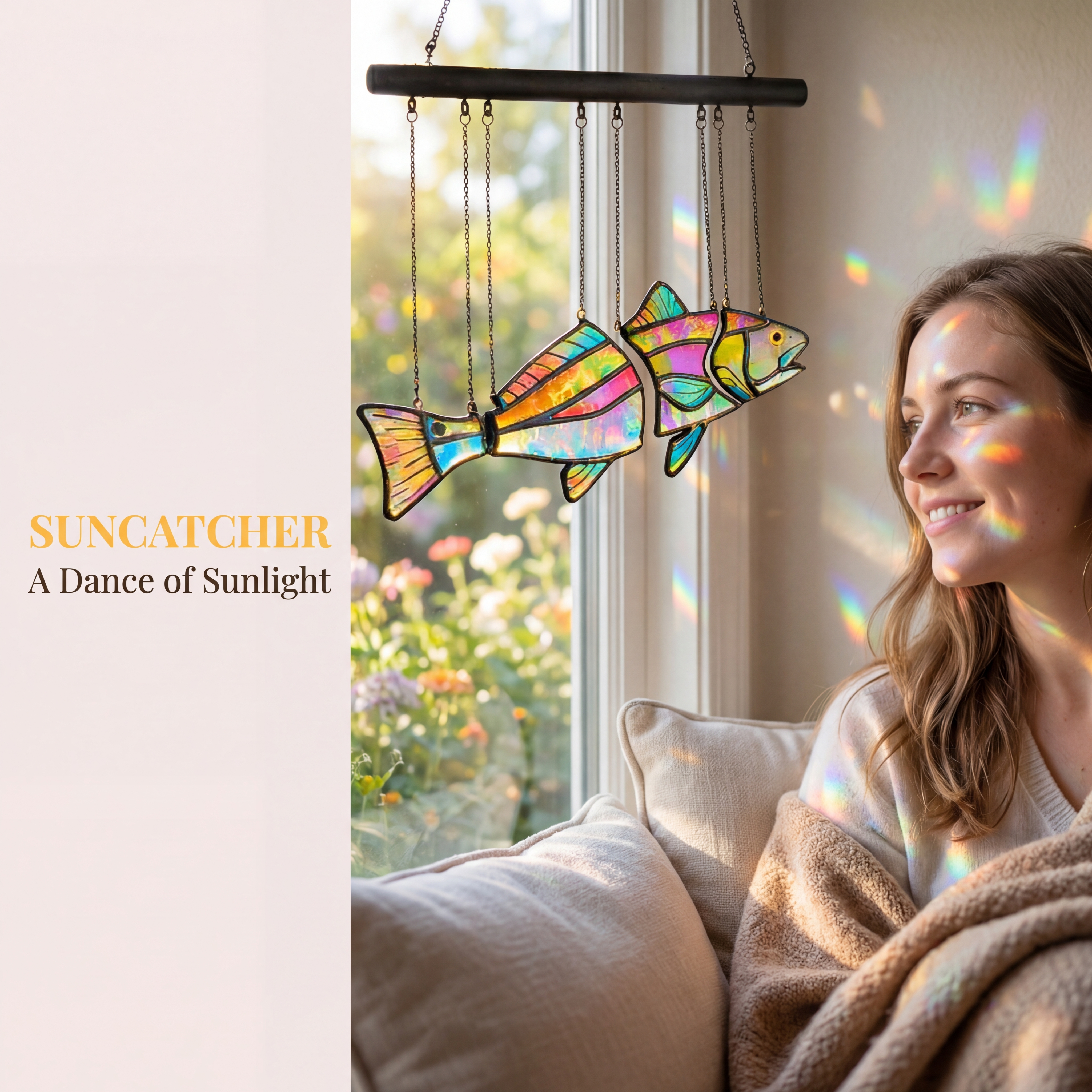 Handcrafted Coastal Fish Acrylic Suncatcher