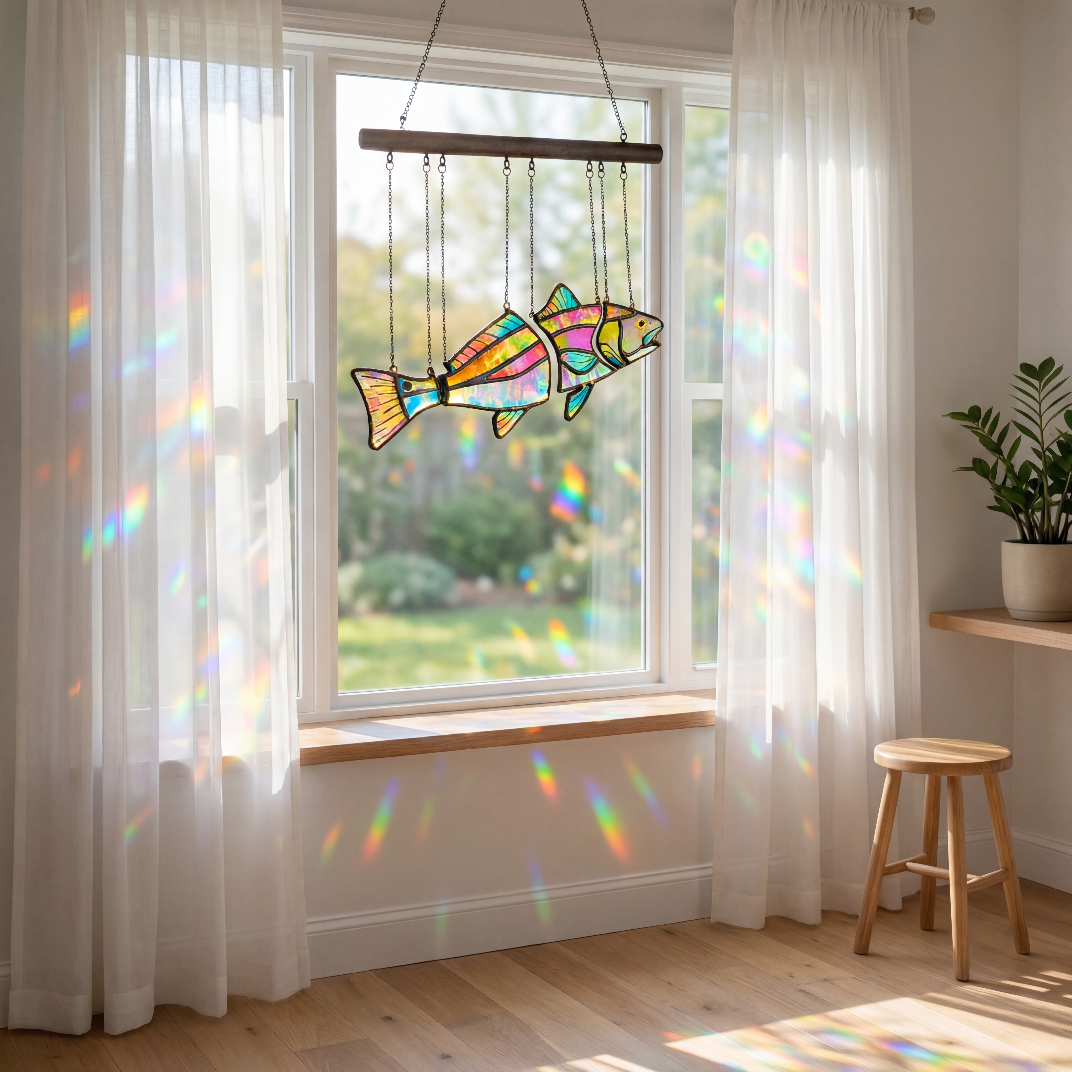 Handcrafted Coastal Fish Acrylic Suncatcher