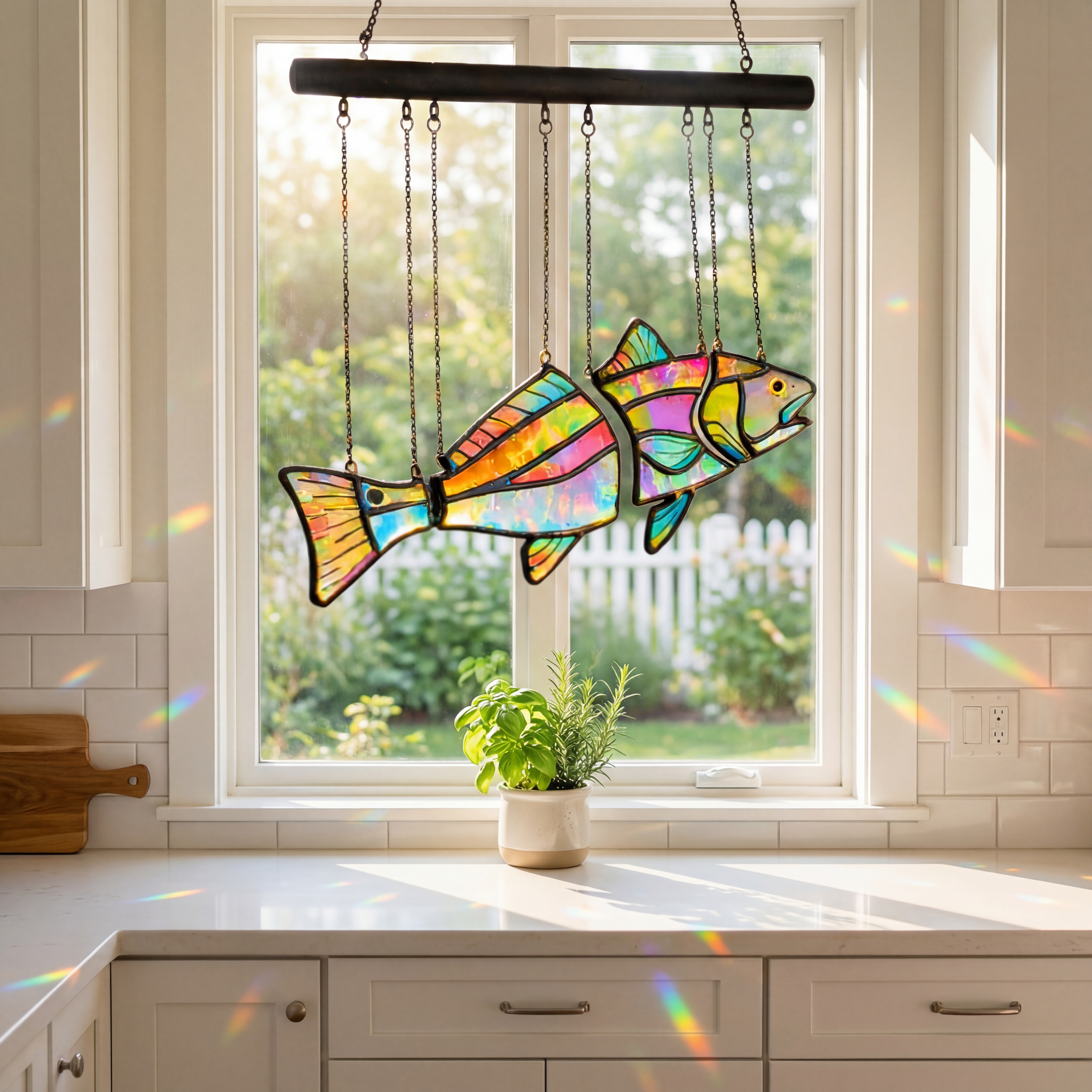 Handcrafted Coastal Fish Acrylic Suncatcher