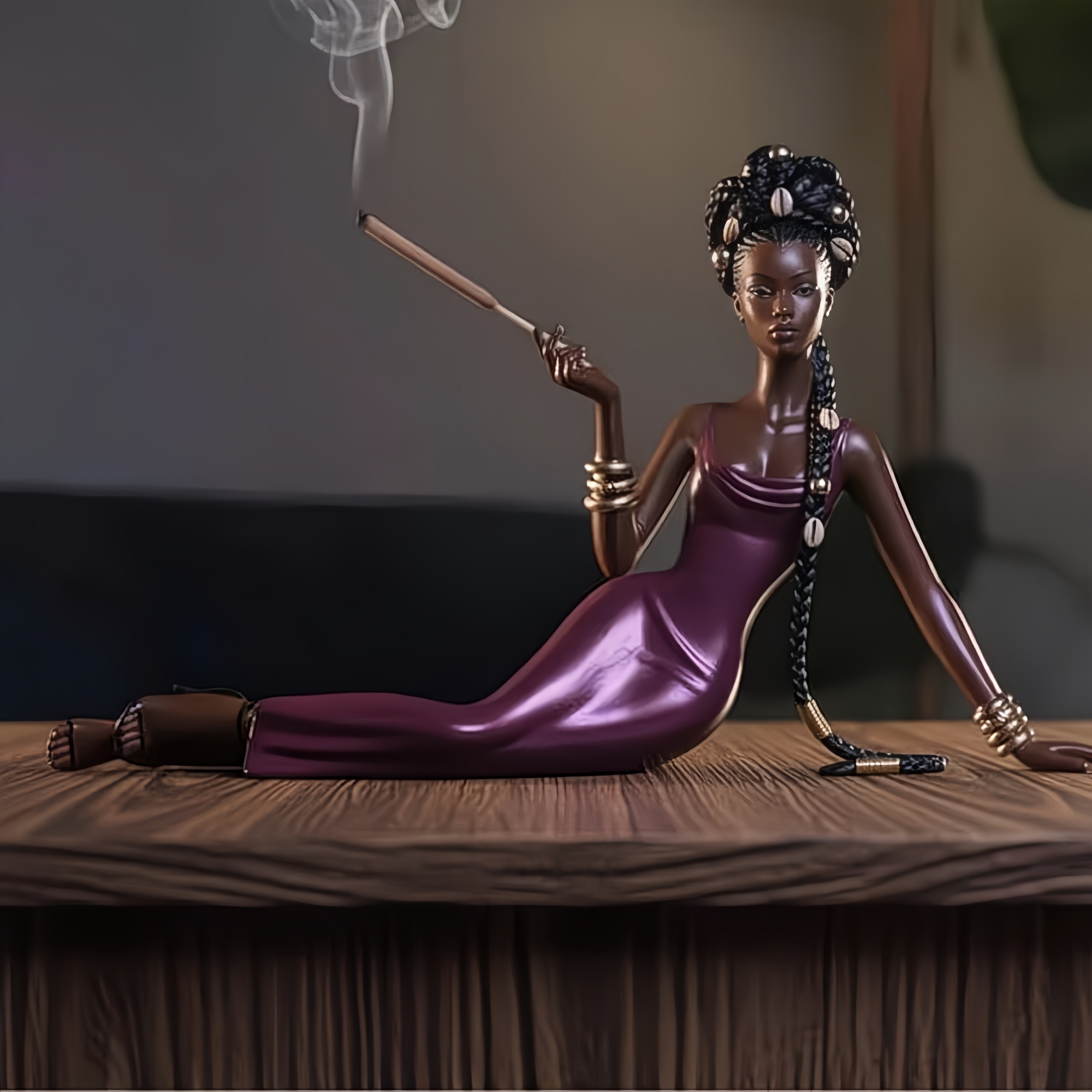 Handcrafted Ceramic Aroma Statue – Where Sculpture Meets Serenity