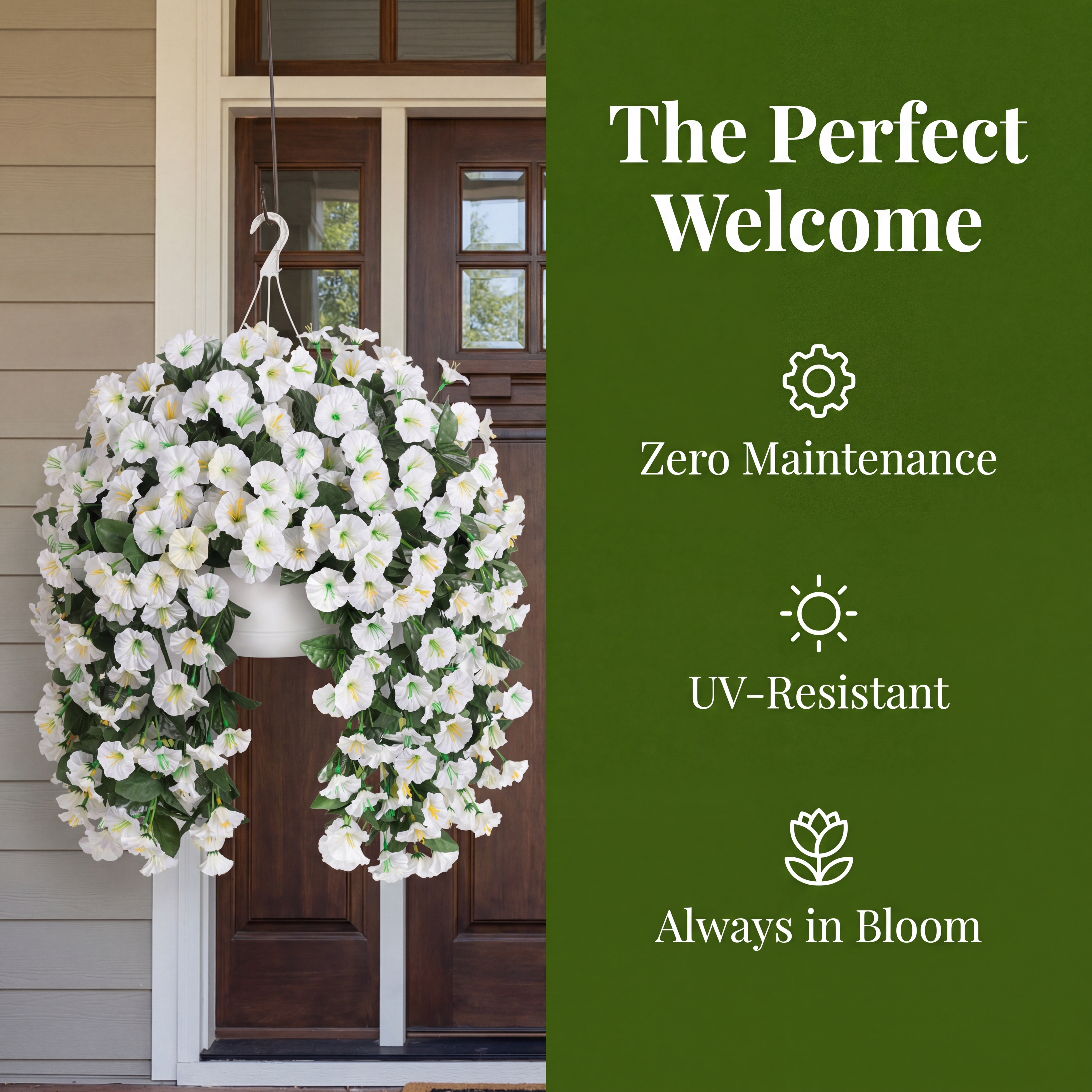 UV-Resistant Artificial Morning Glory Hanging Flowers