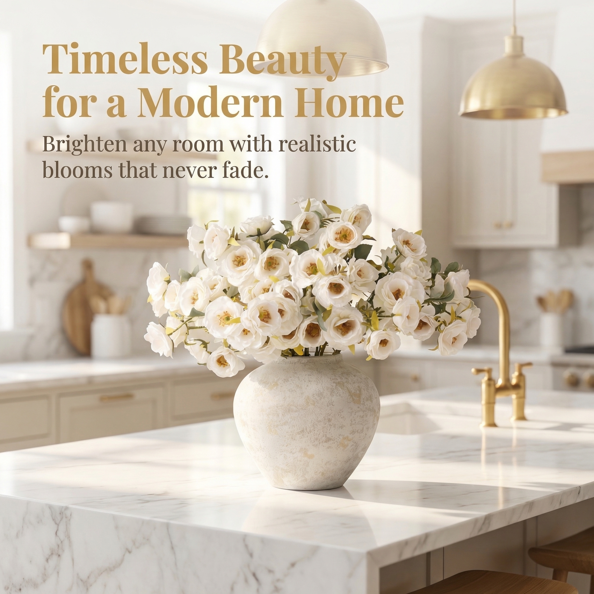 Lush White Floral Arrangement