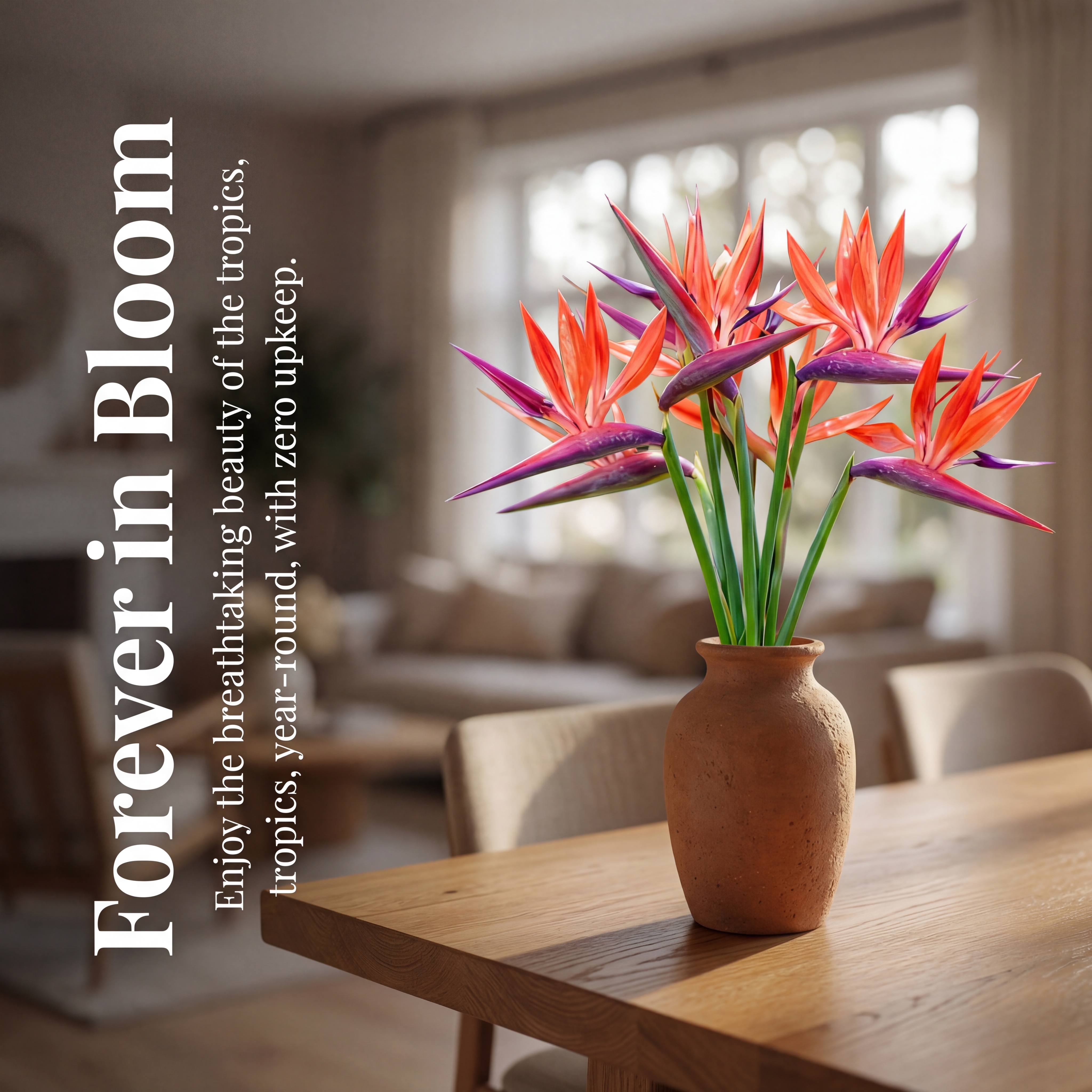 Bird of Paradise Artificial Floral Arrangement