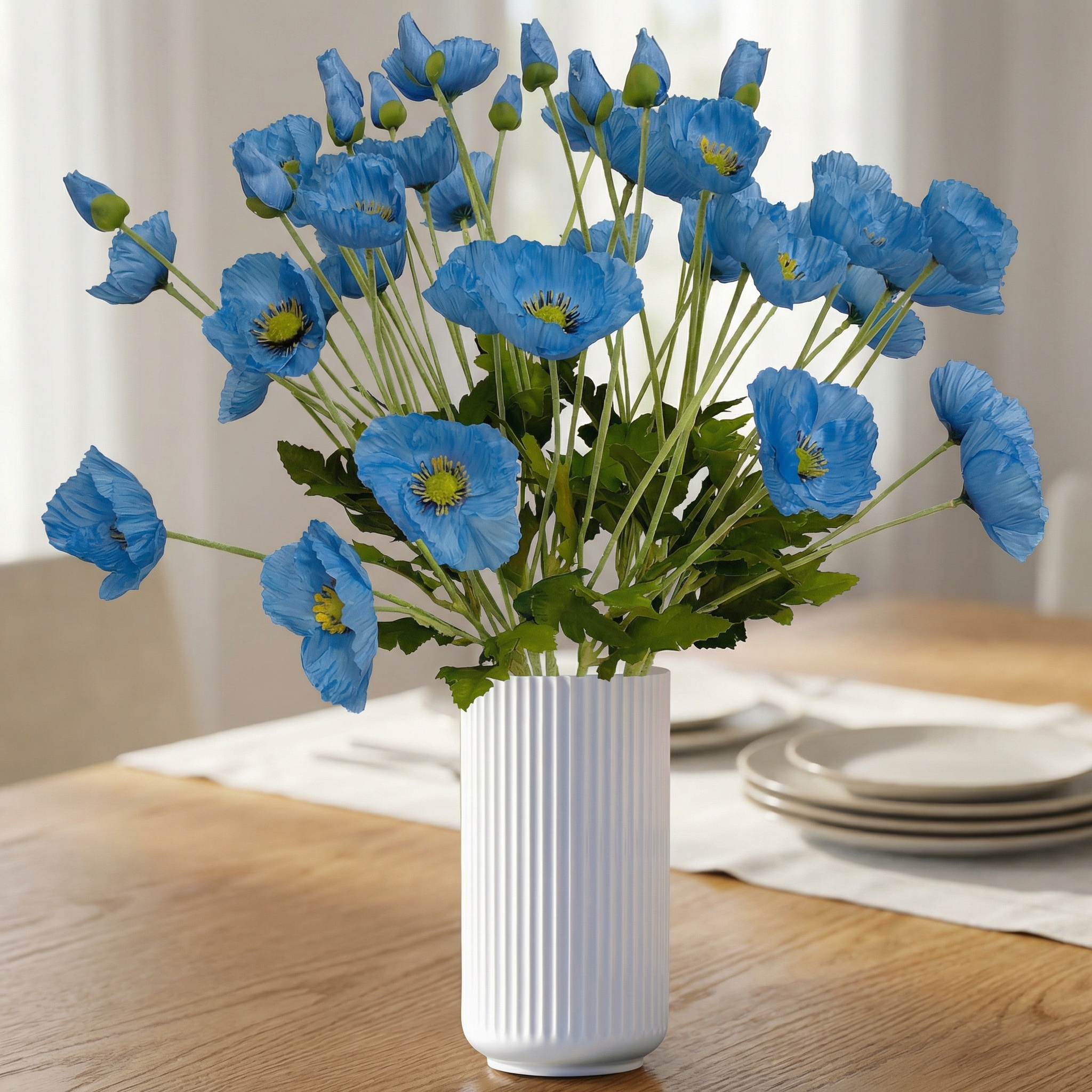 Lifelike Poppy Floral Arrangement