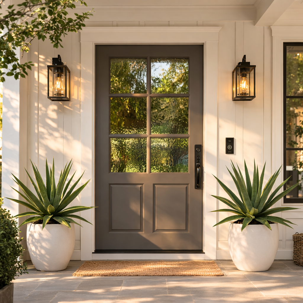 Artificial Agave Garden Accent Plant with Ground Stake