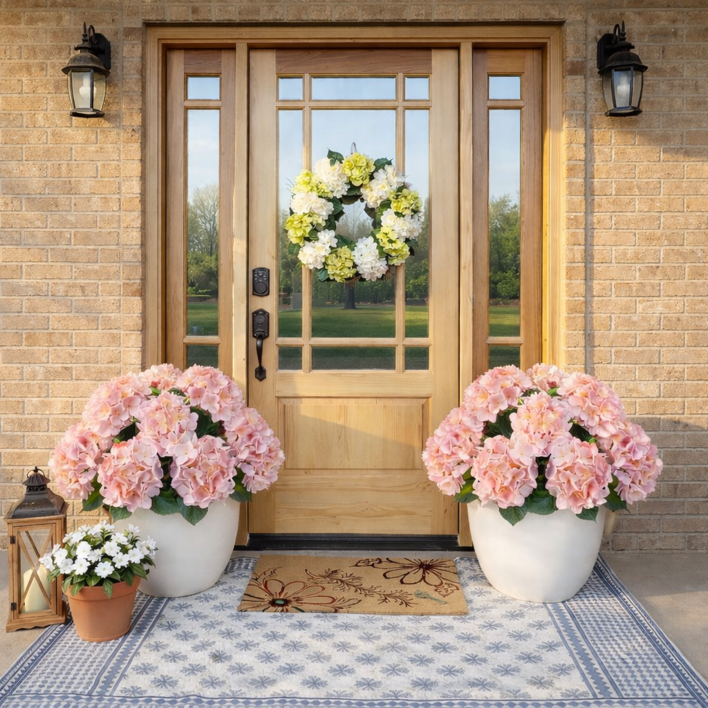 UV Resistant Hydrangea Stem for Indoor and Outdoor Decor