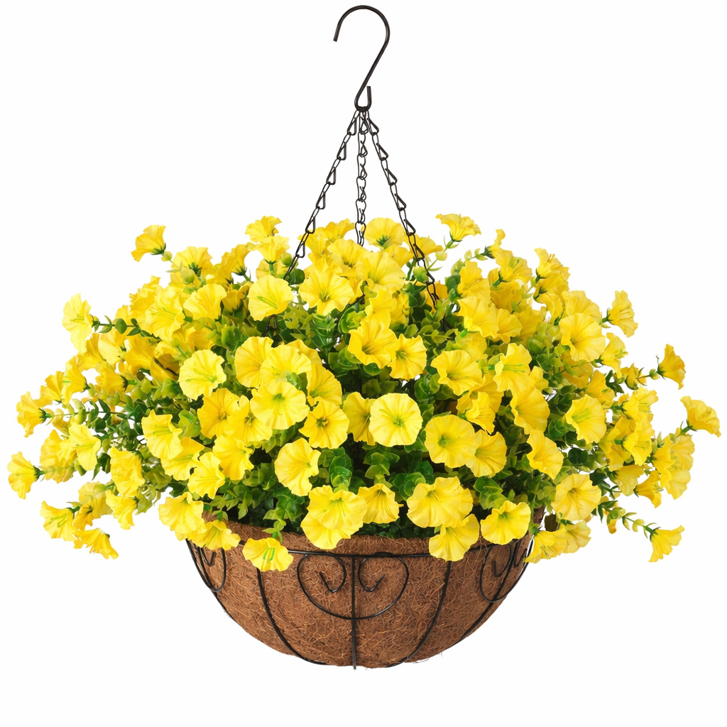 Full Bloom Hanging Morning Glory Basket