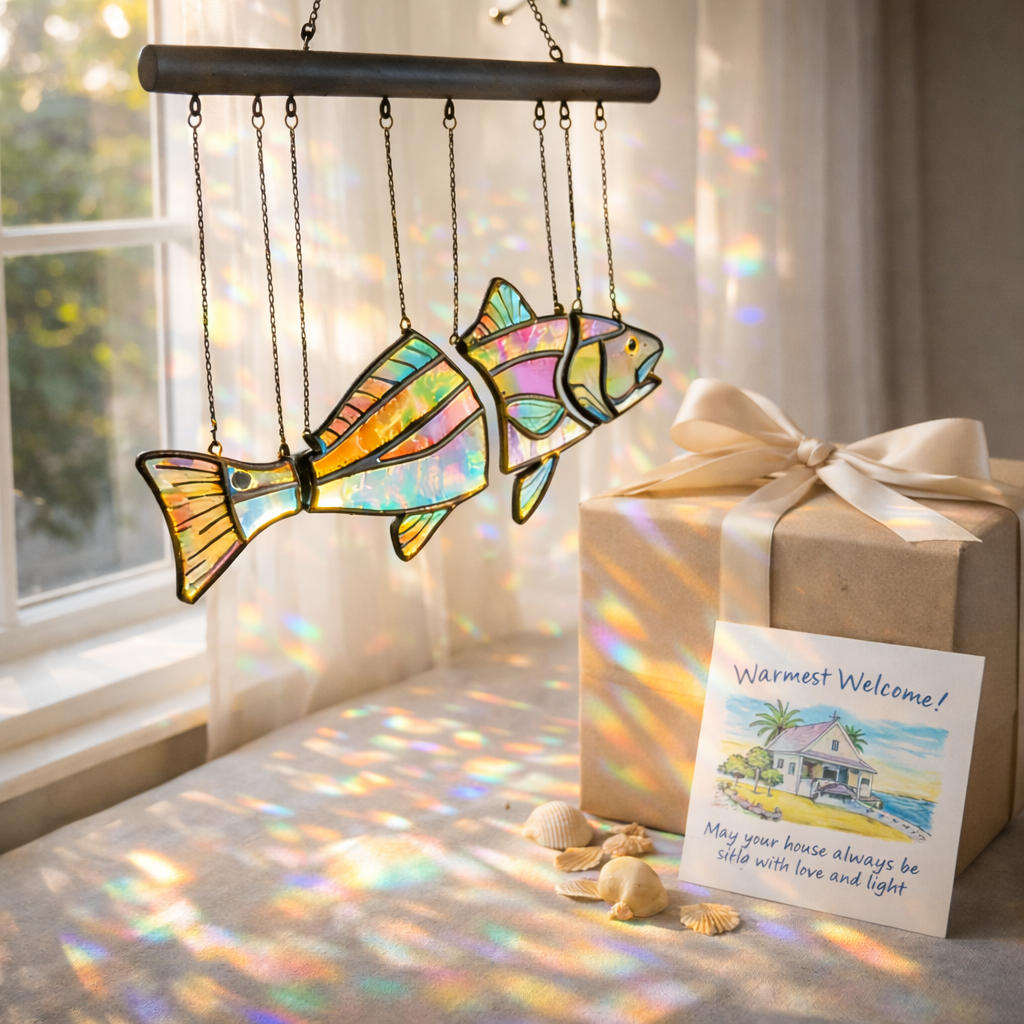 Handcrafted Coastal Fish Acrylic Suncatcher