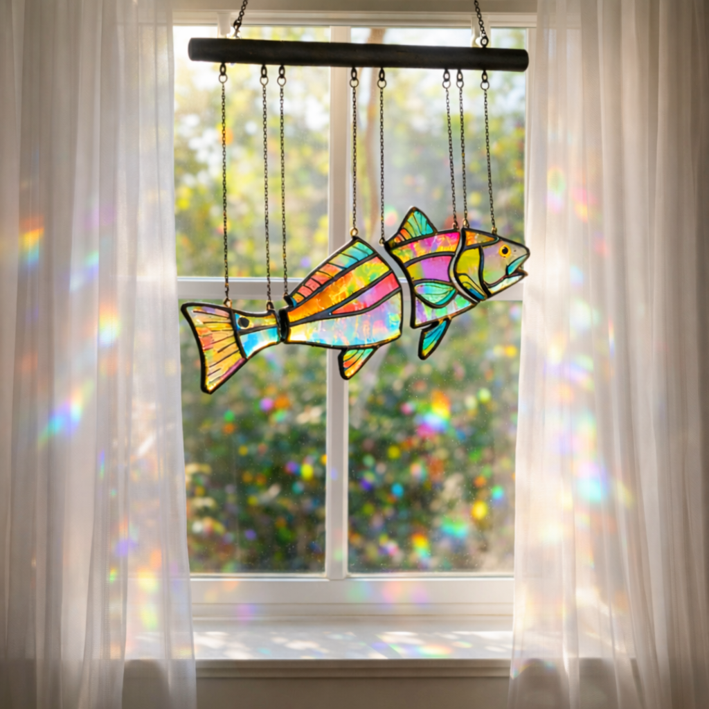 Handcrafted Coastal Fish Acrylic Suncatcher
