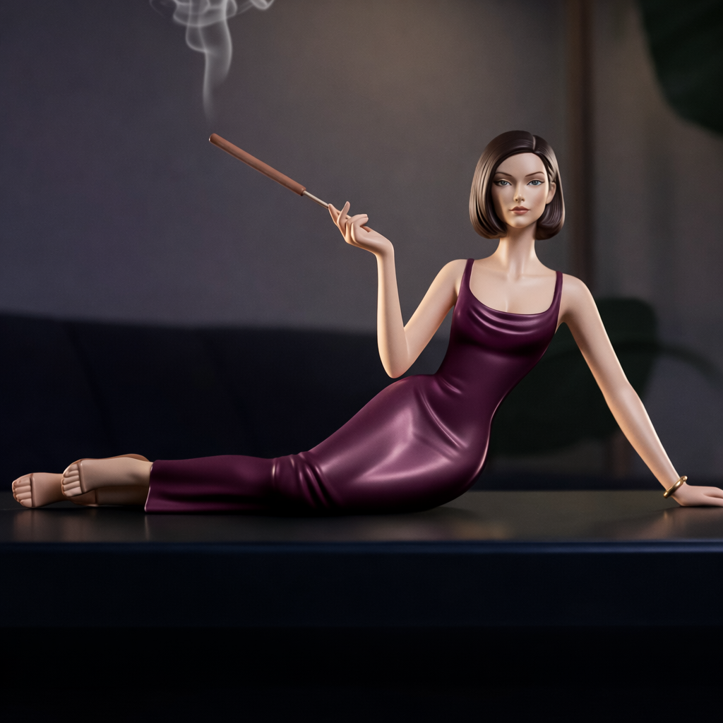 Handcrafted Ceramic Aroma Statue – Where Sculpture Meets Serenity