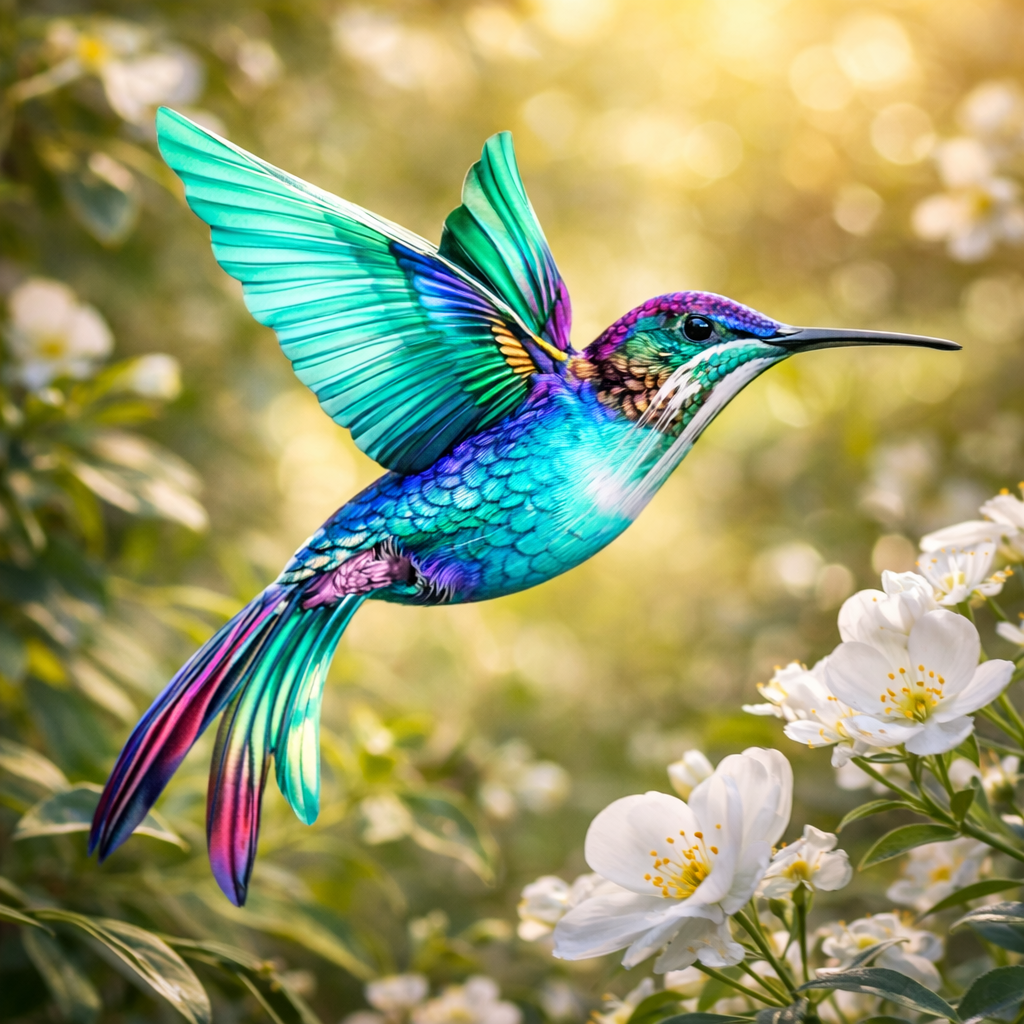 Metal Hummingbird Wall Art Decoration - Suitable For Patio Railings And Interior Decoration