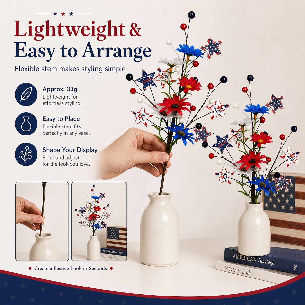 Independent Artificial Flower Cuttings For Home Decoration