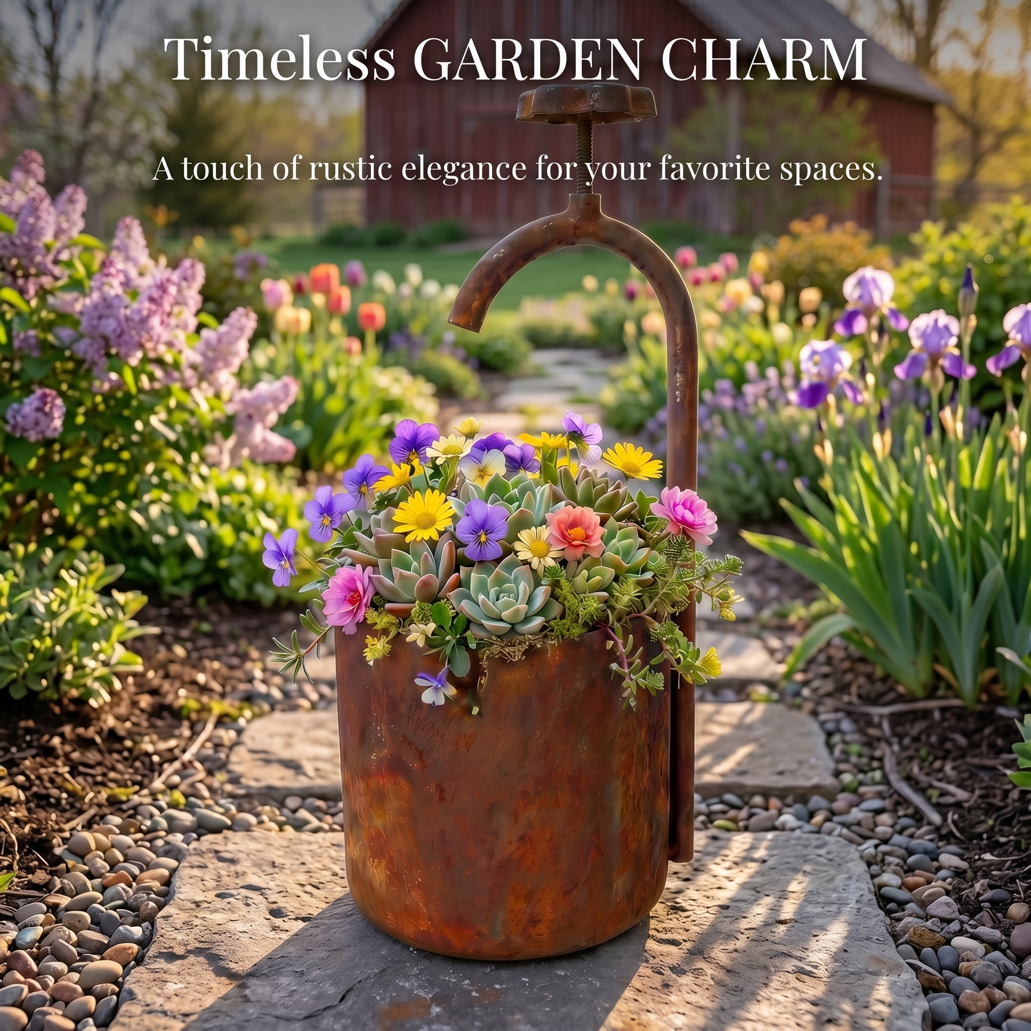 Wrought Iron Flower Pots For Courtyards And Outdoor Gardens