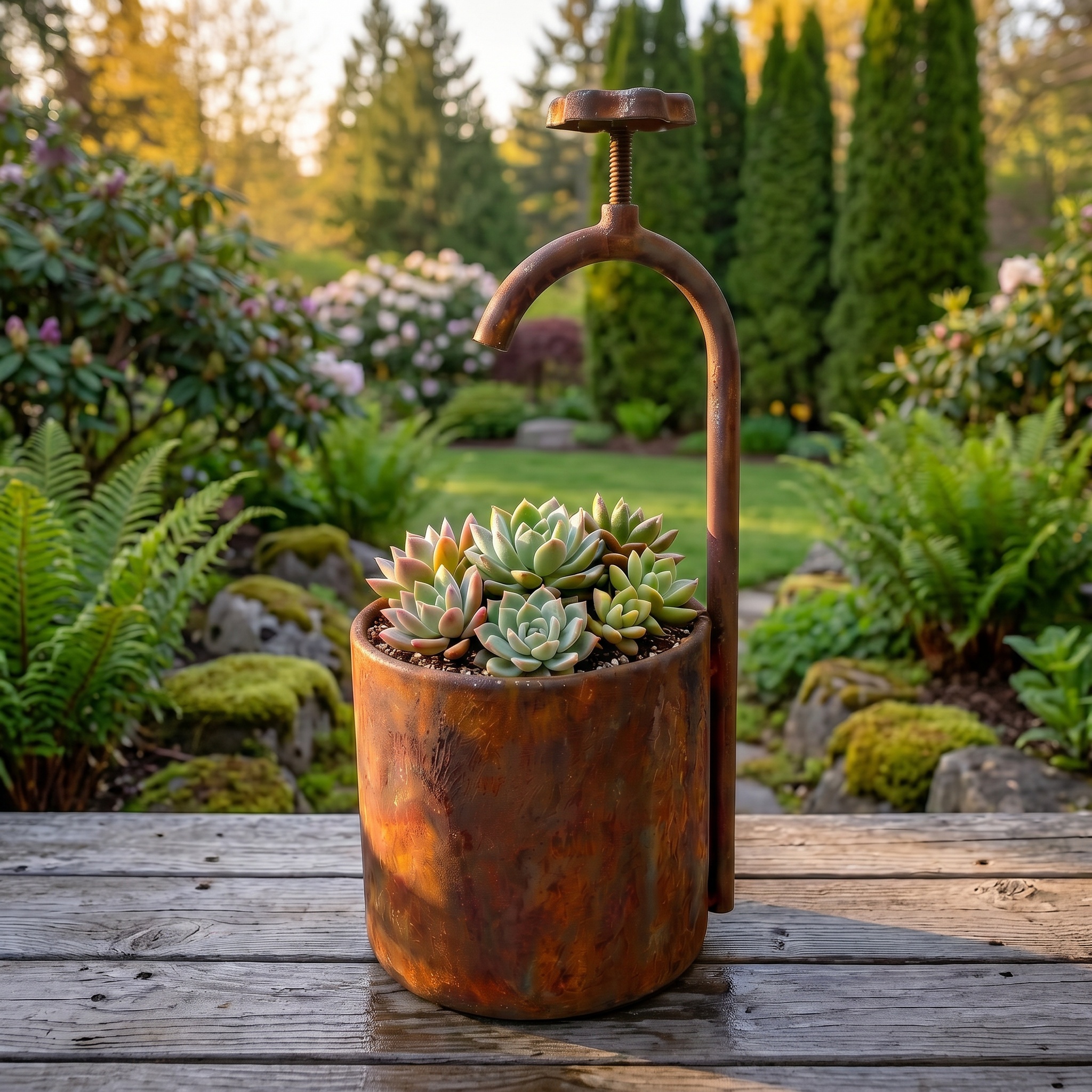 Wrought Iron Flower Pots For Courtyards And Outdoor Gardens