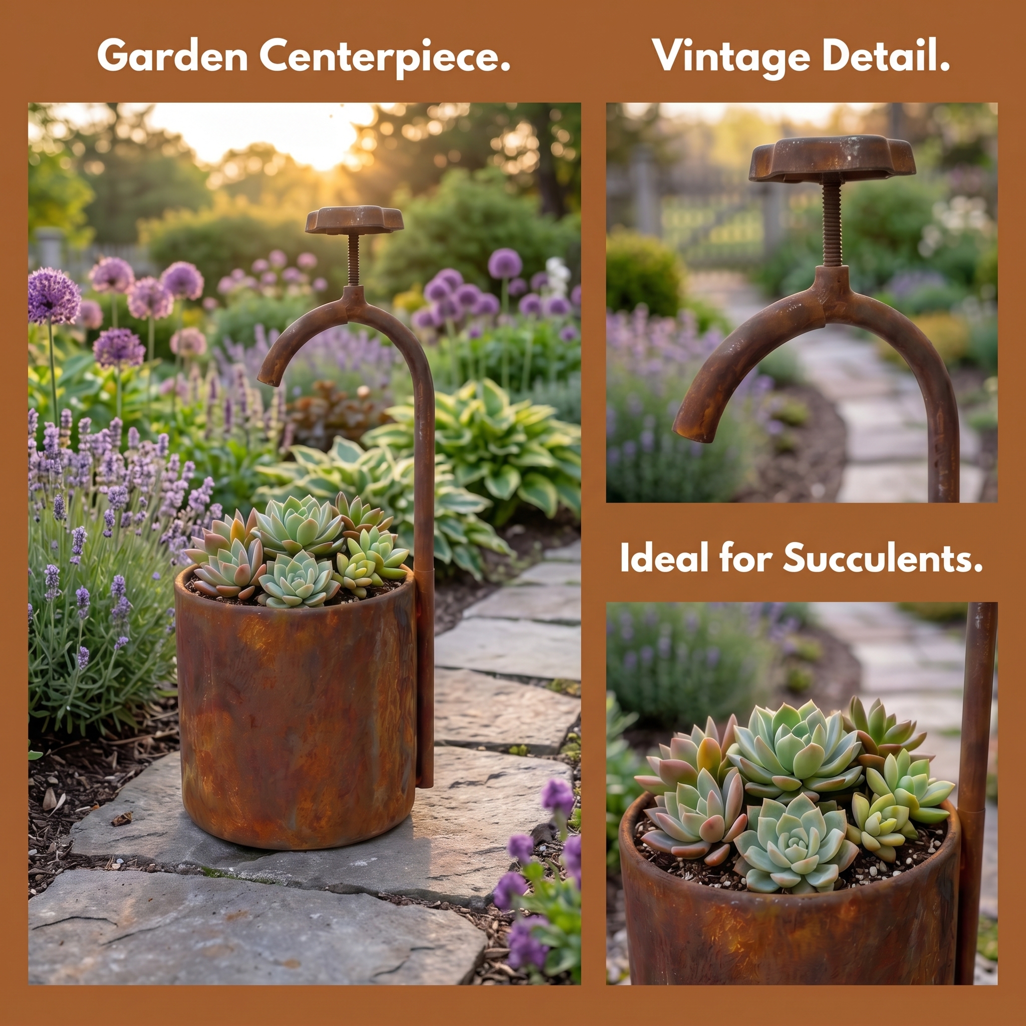 Wrought Iron Flower Pots For Courtyards And Outdoor Gardens