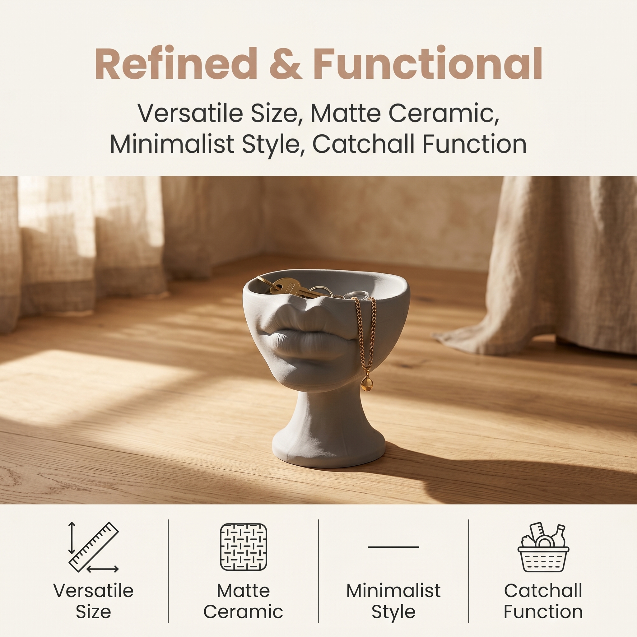 Modern Face Catchall Bowl