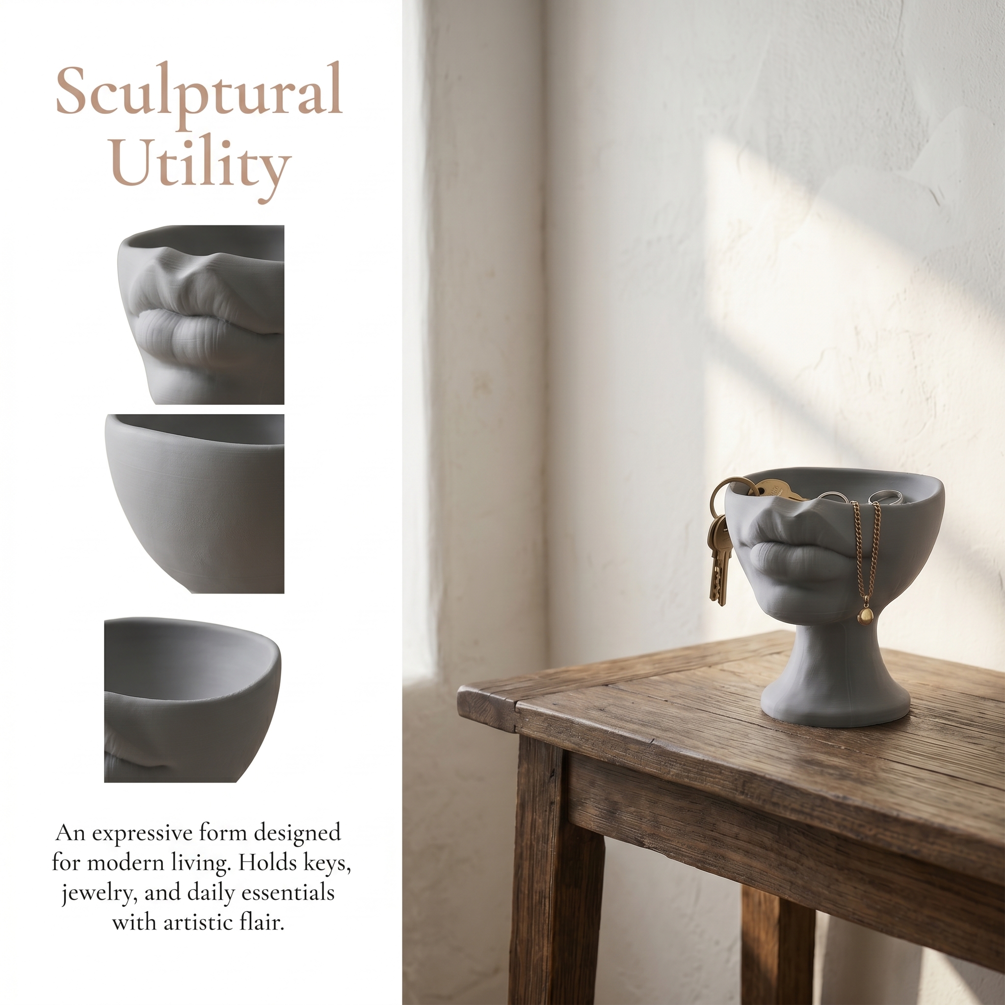 Modern Face Catchall Bowl