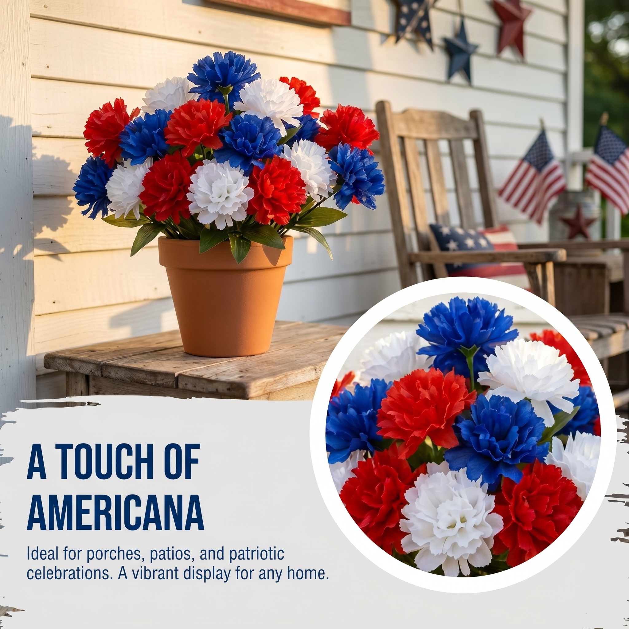 3Pcs-Independence Day Imitation Patriotic Memorial Imitation Flower Arrangement