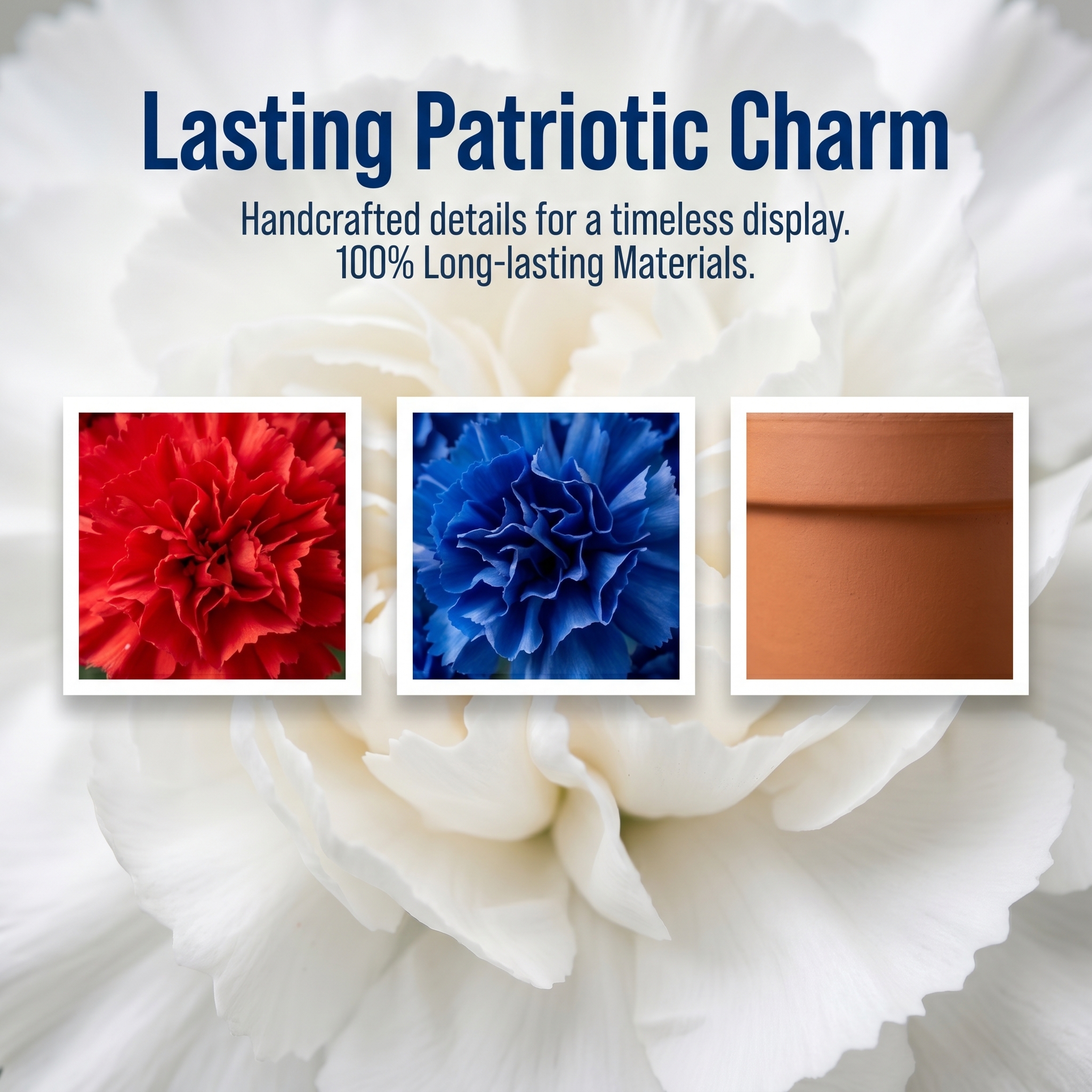 3Pcs-Independence Day Imitation Patriotic Memorial Imitation Flower Arrangement