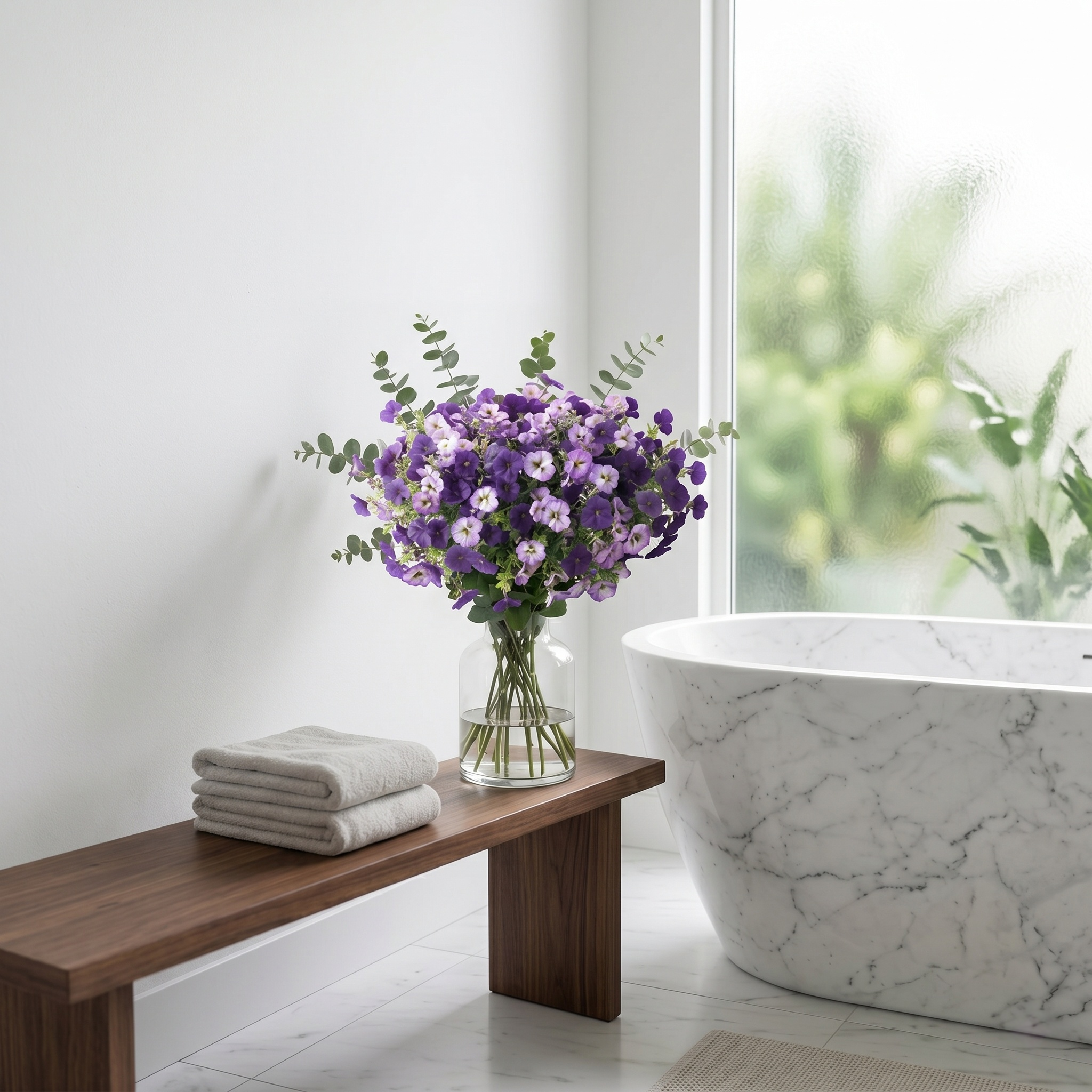 Artificial Flower Decorations, Colorfast Fake Pansies And Plants