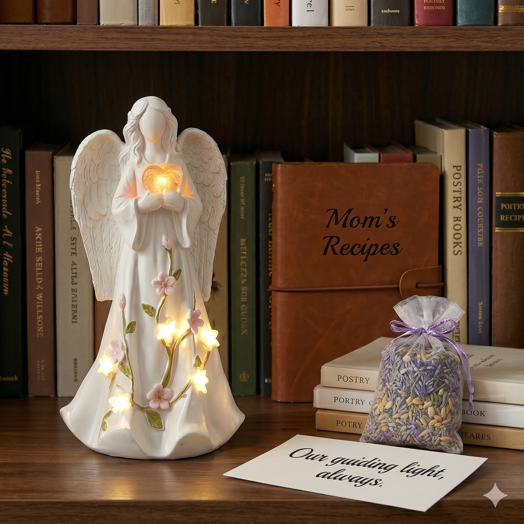 Mother's Day Angel Statue Garden Lights