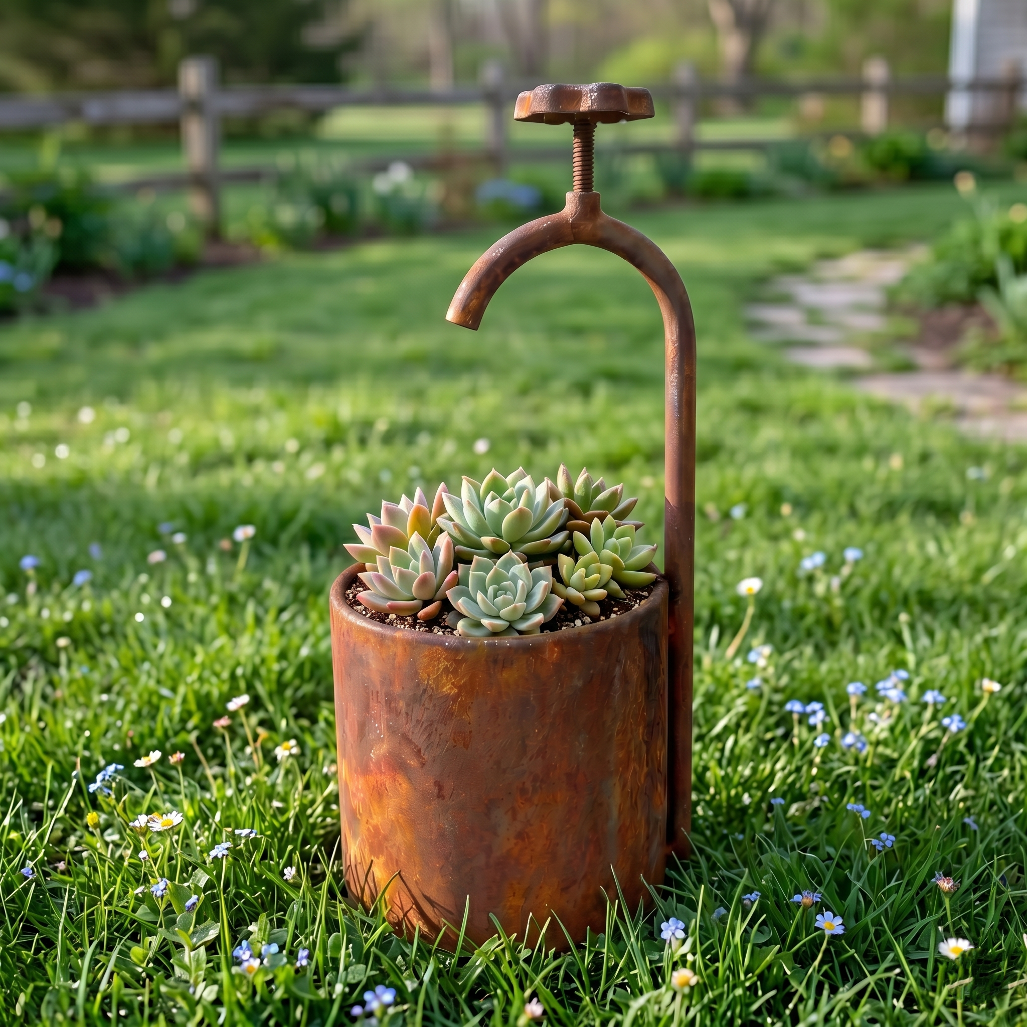 Wrought Iron Flower Pots For Courtyards And Outdoor Gardens