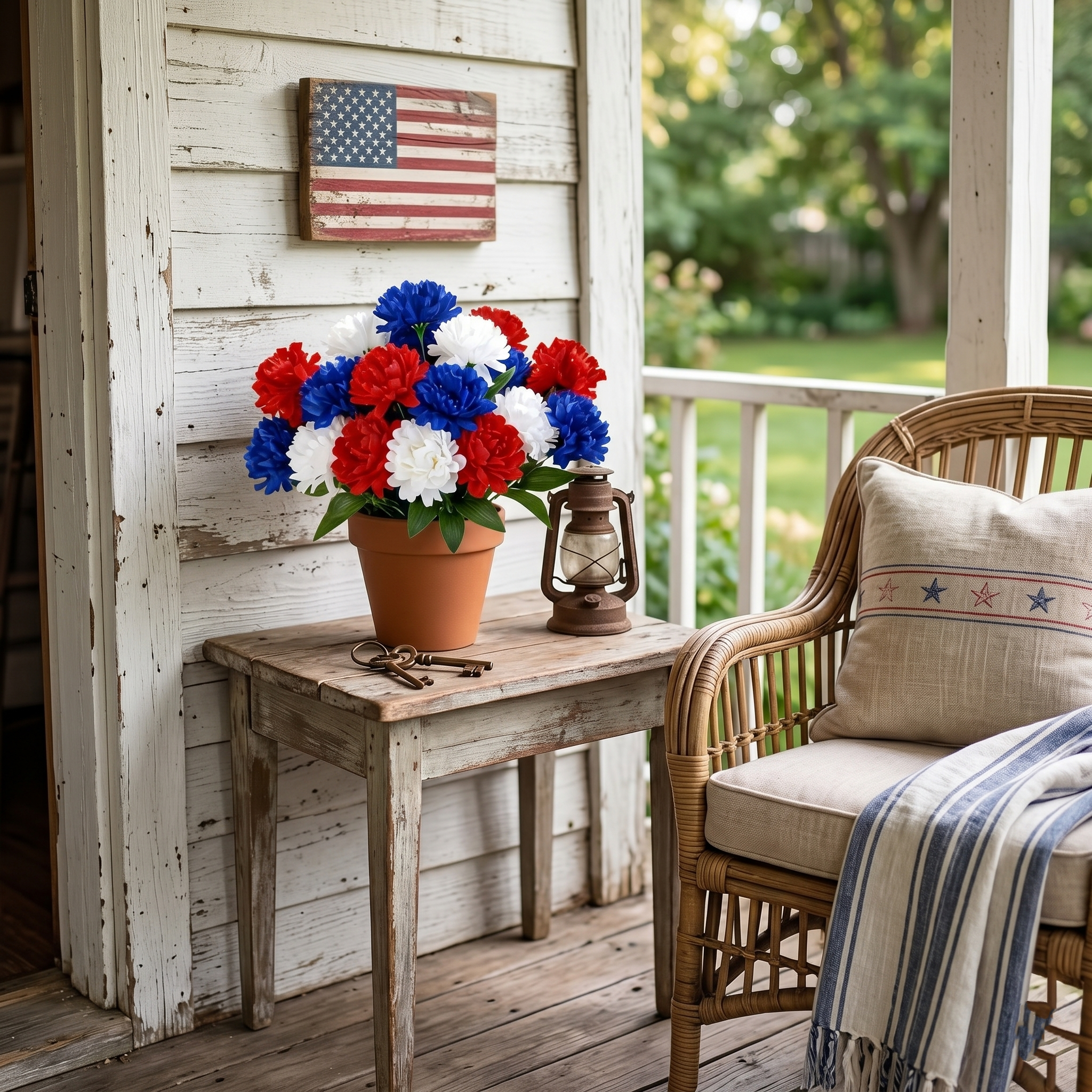 3Pcs-Independence Day Imitation Patriotic Memorial Imitation Flower Arrangement