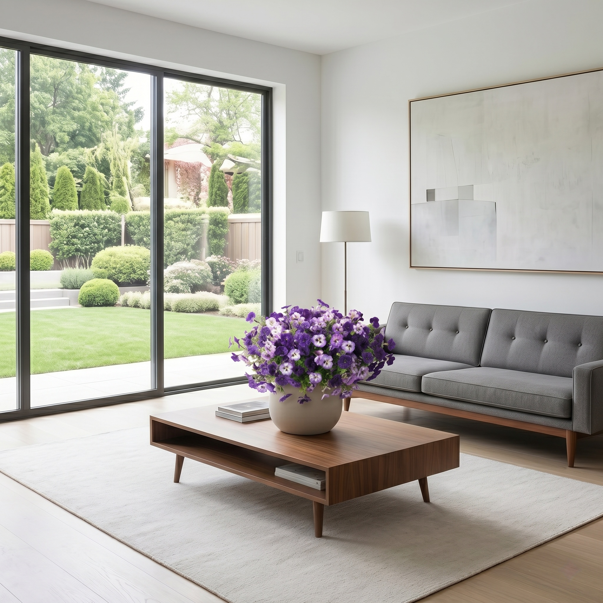 Artificial Flower Decorations, Colorfast Fake Pansies And Plants