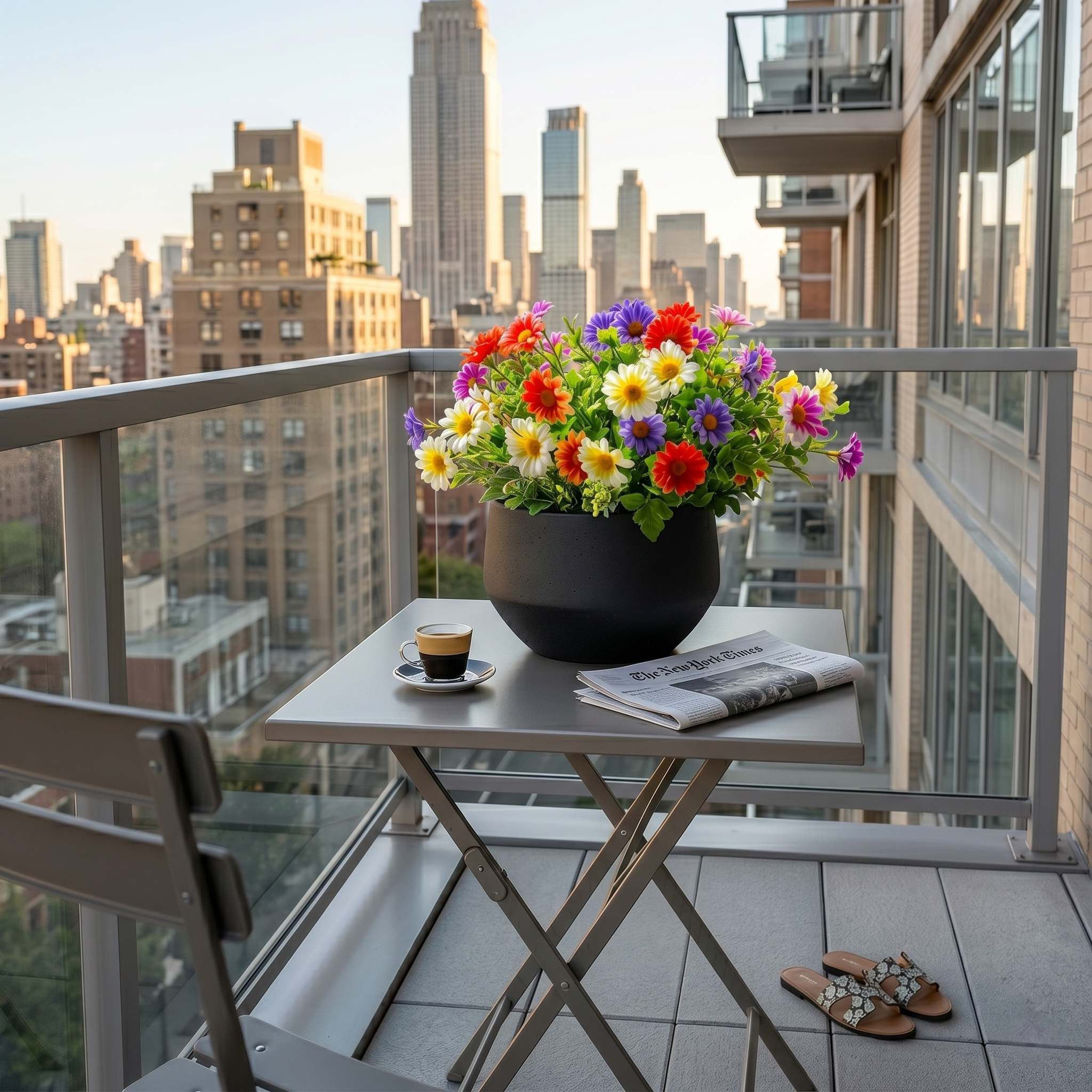 18 Bouquets Of Outdoor Artificial Daisies, Mixed Colors For Mother's Day.