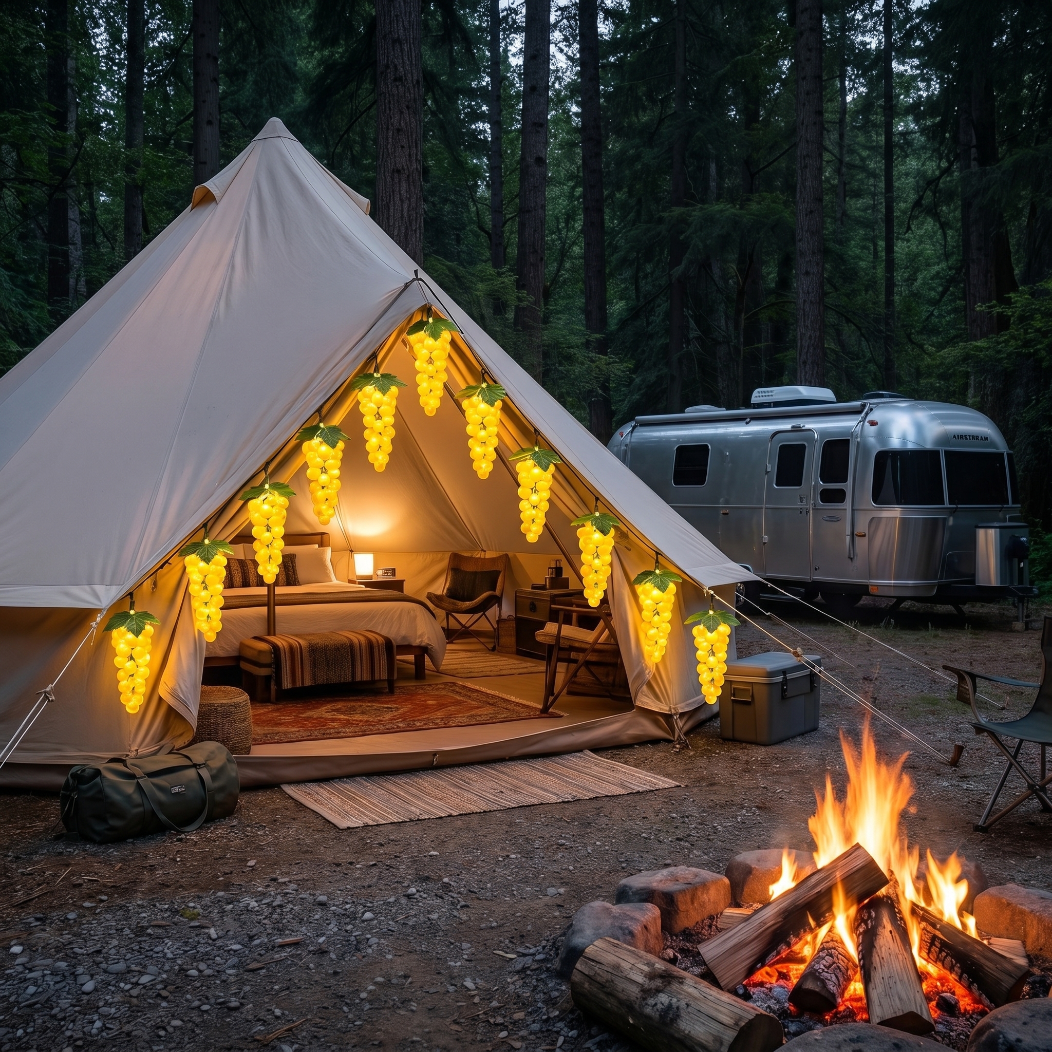 Artificial Grape Decorative Solar Light Strings