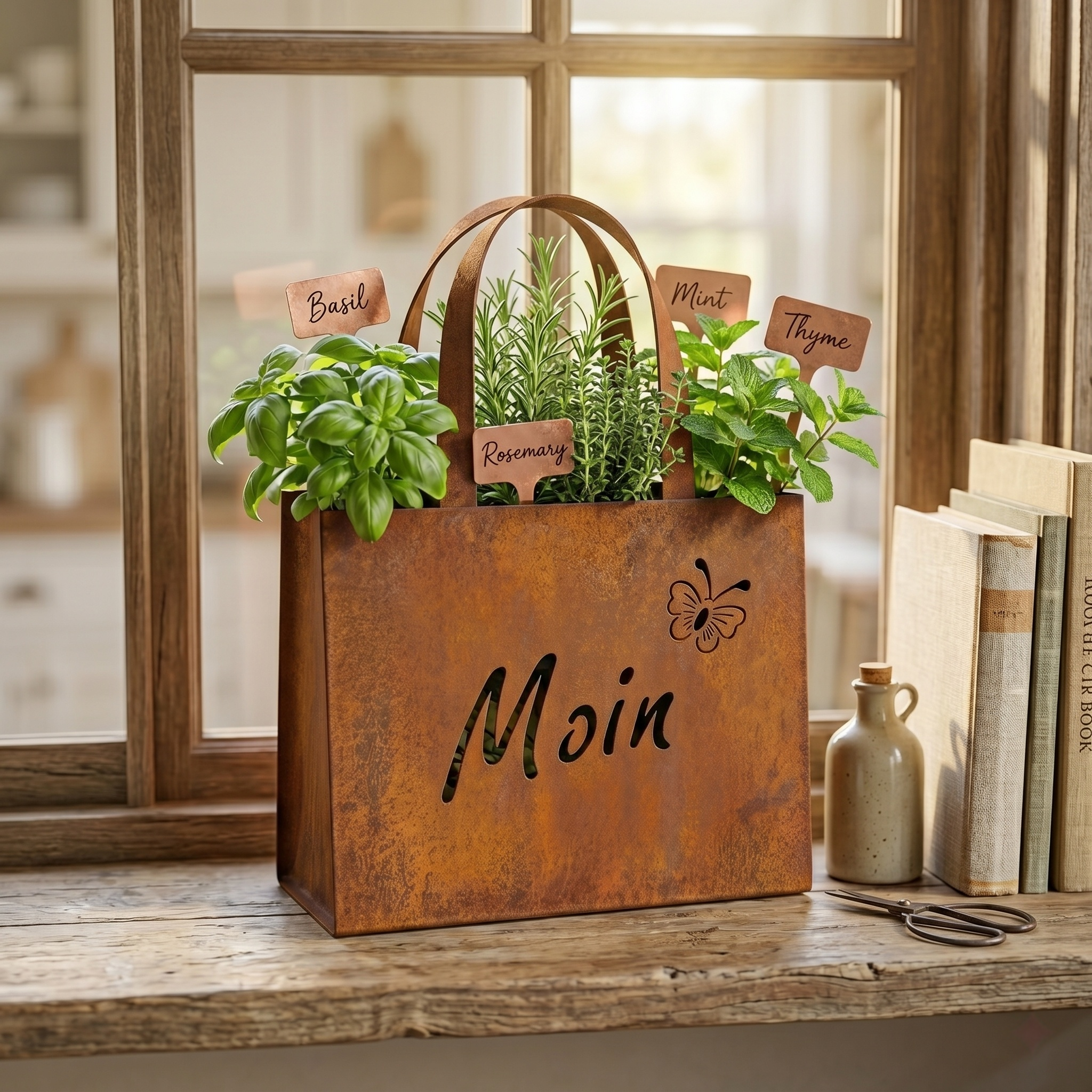 Lron Retro Handbag Wall-Mounted Flower Box