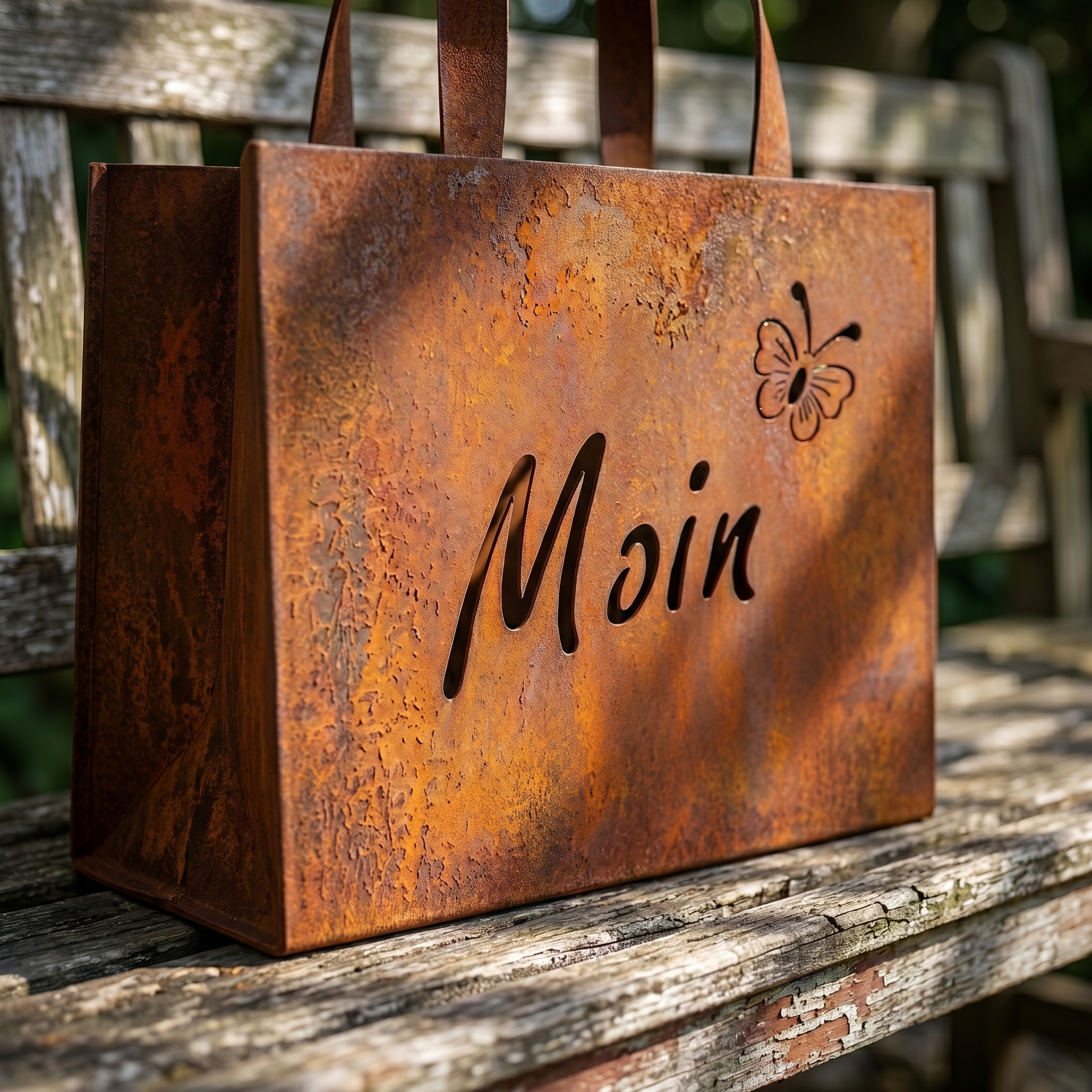 Lron Retro Handbag Wall-Mounted Flower Box